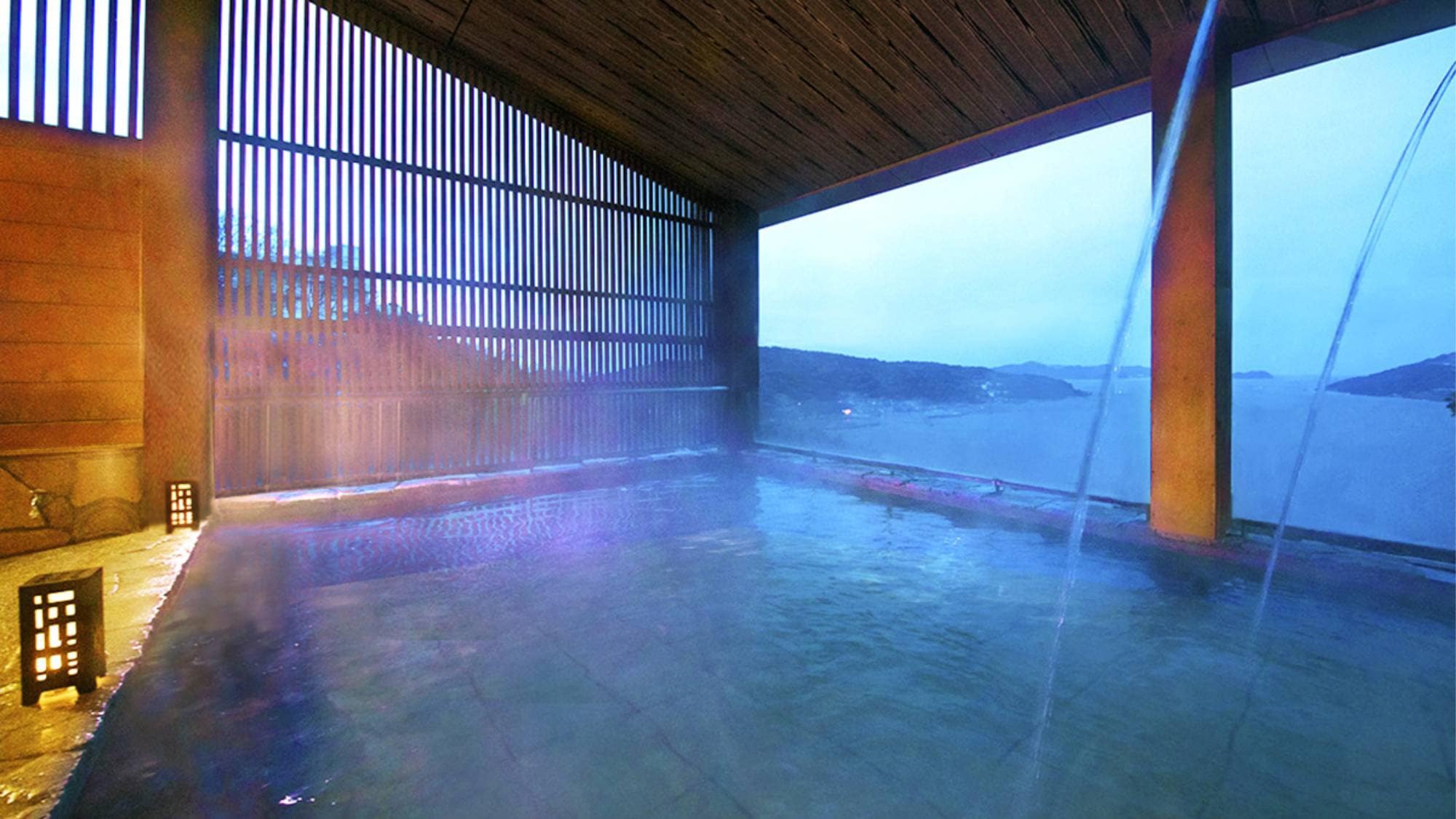 [Open-air bath for women]