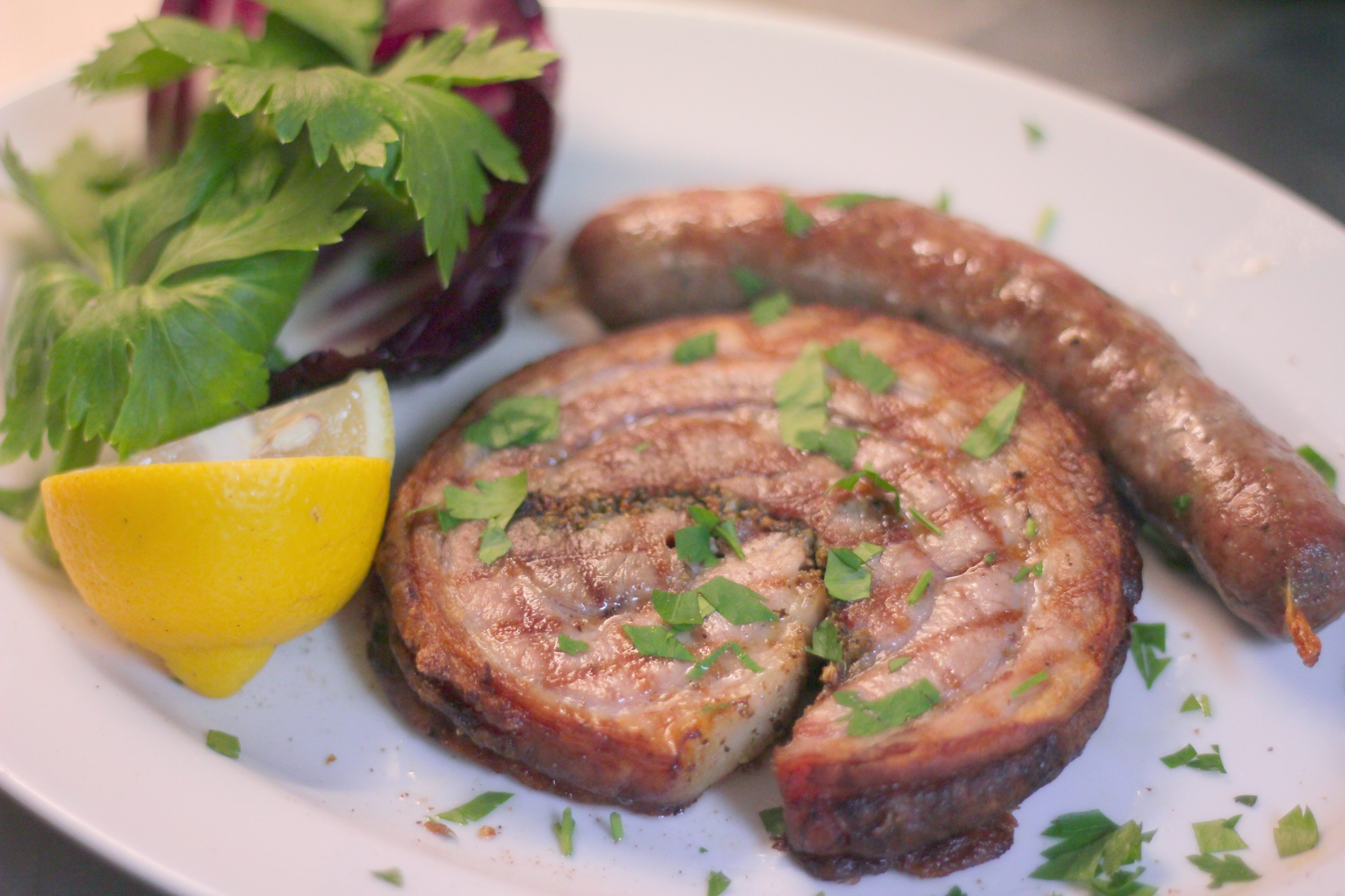 Dinner: An example of a meat dish