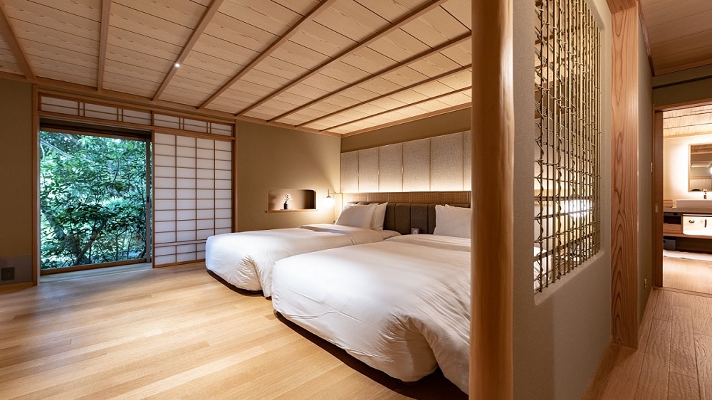 Sukiya style annex "Kasuien" 2 single beds 100 square meters