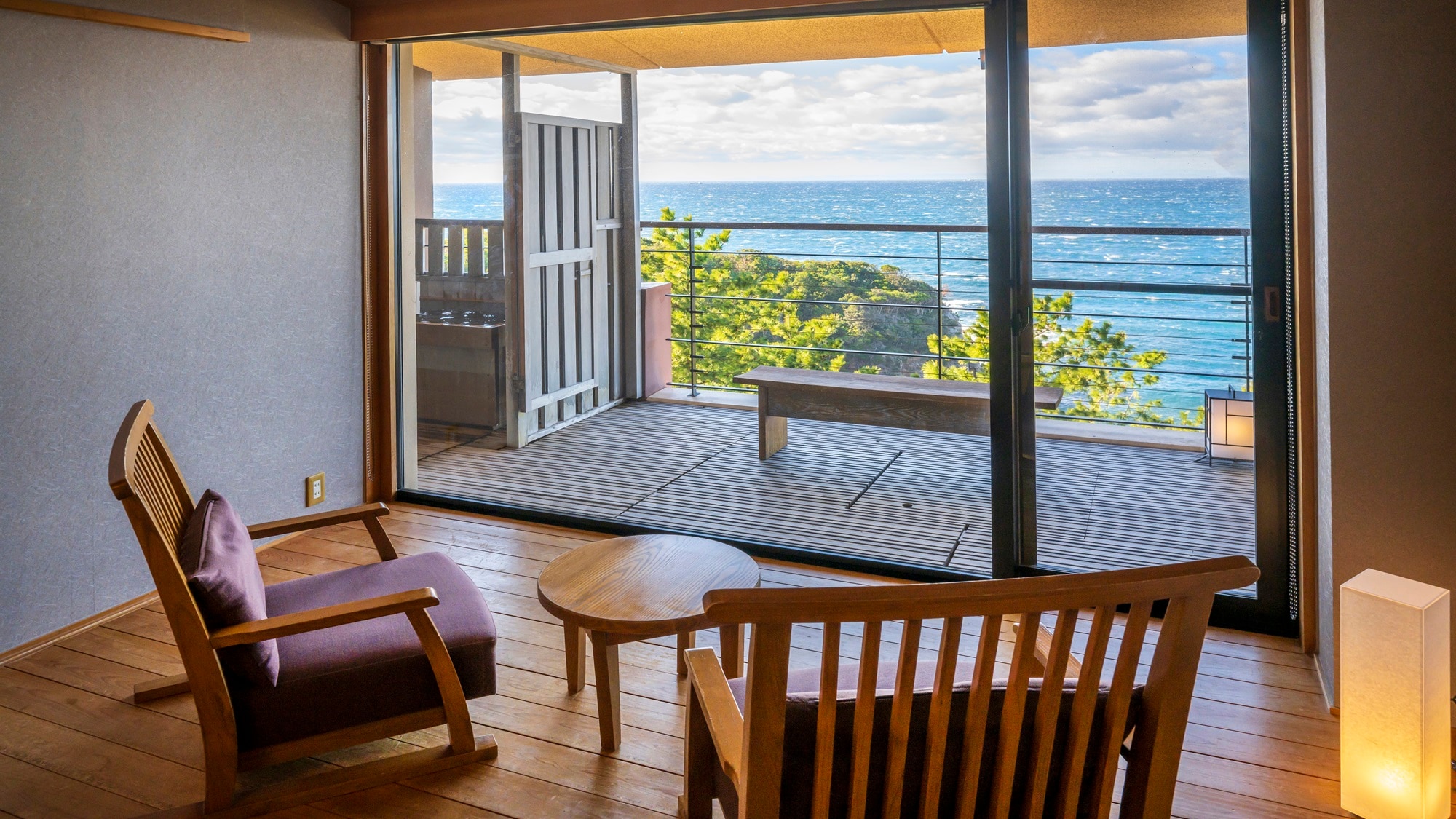 [Akatsuki no Sho/Japanese-Western style room/View: Ocean/Heated hot spring]