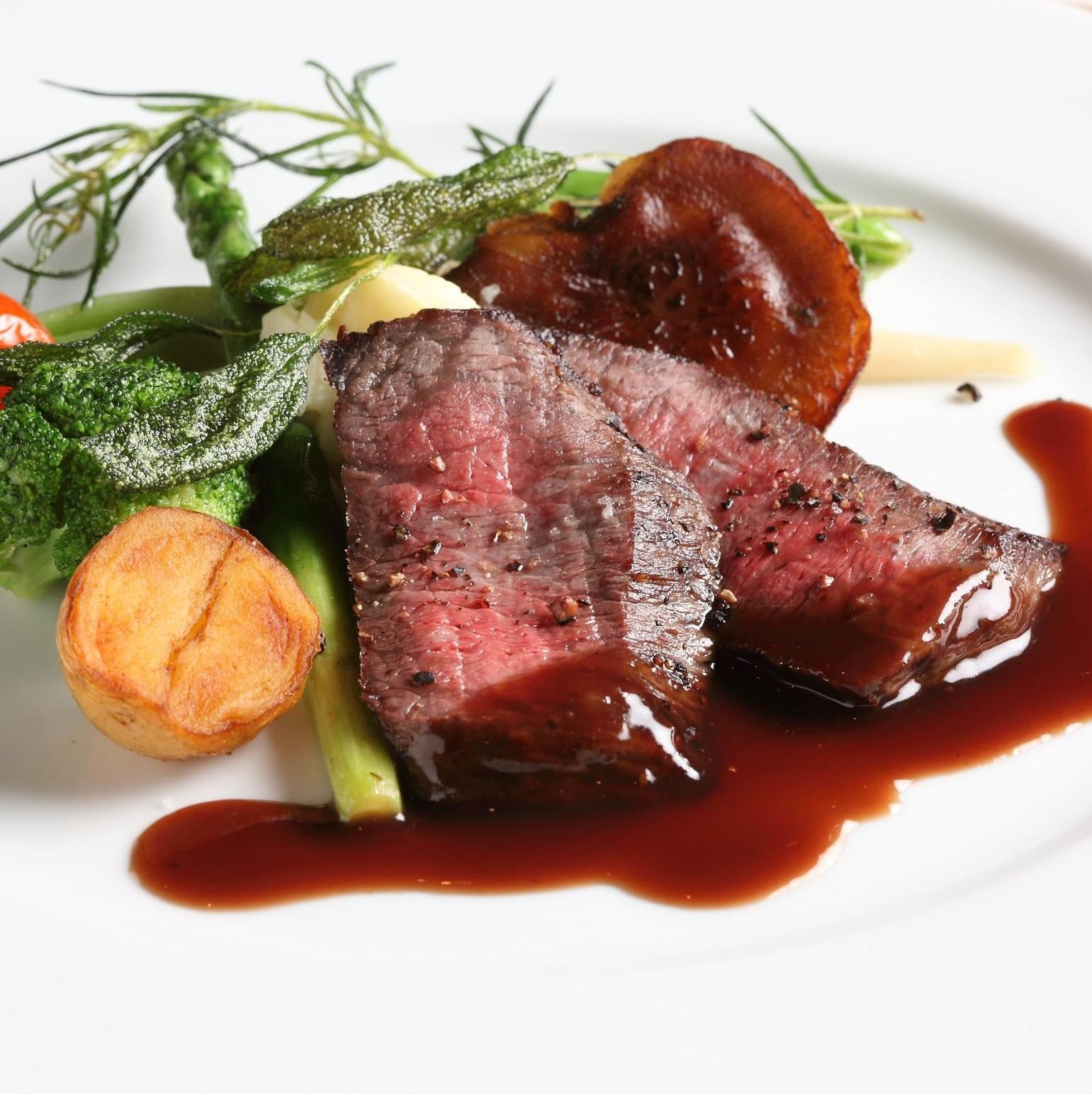 主菜豐後牛大腿肉