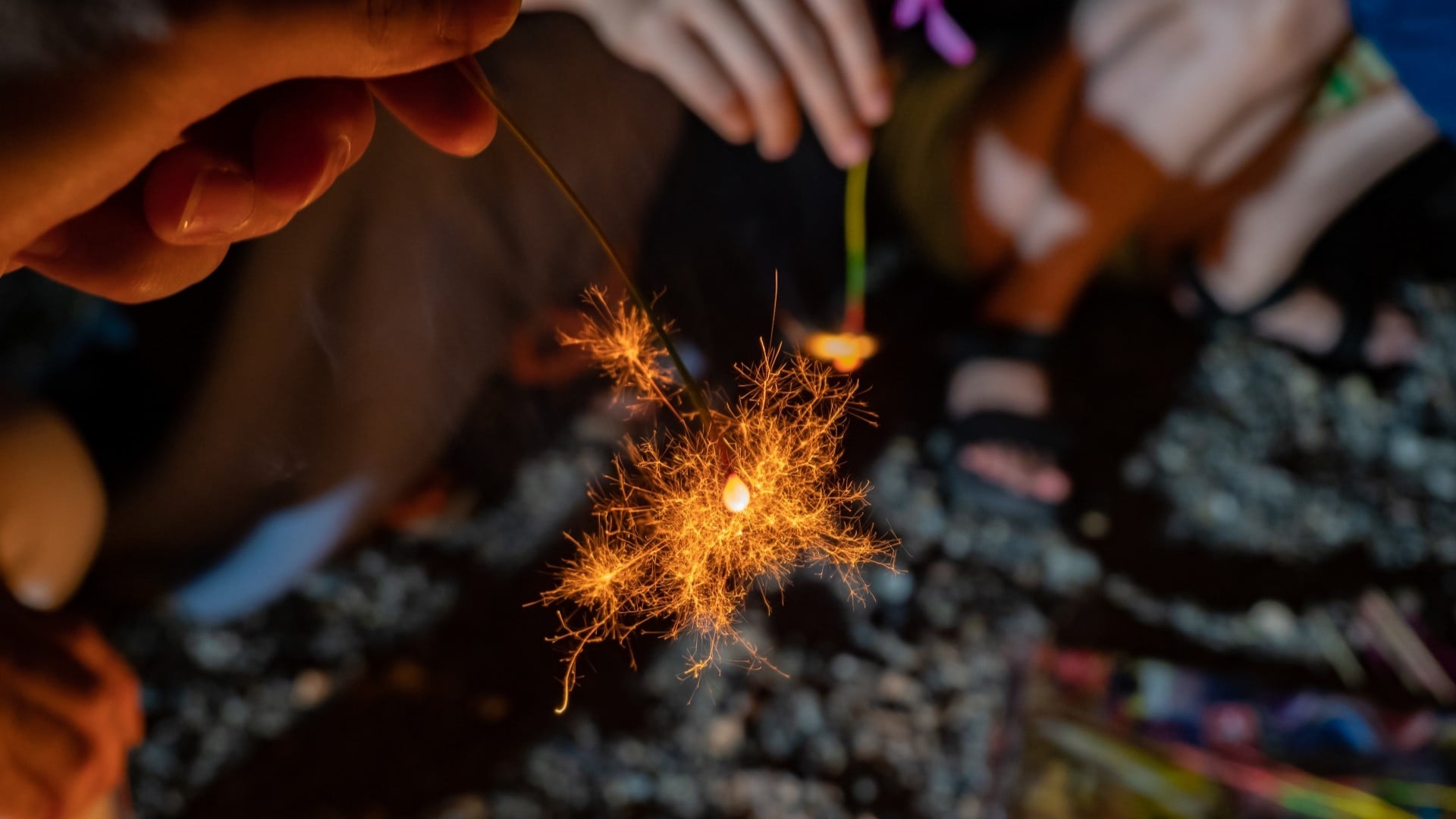 Hand-held fireworks