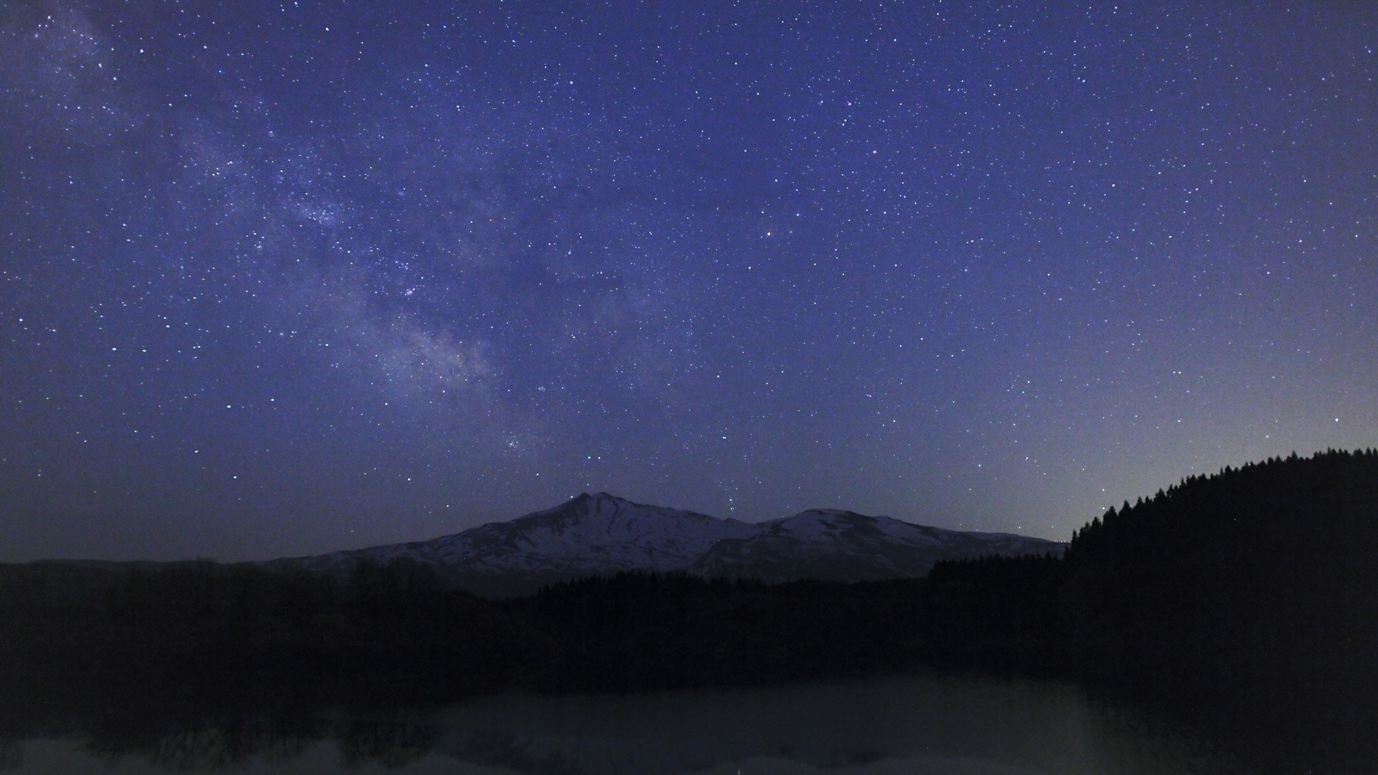 【周边星空】从湖边看到的星空