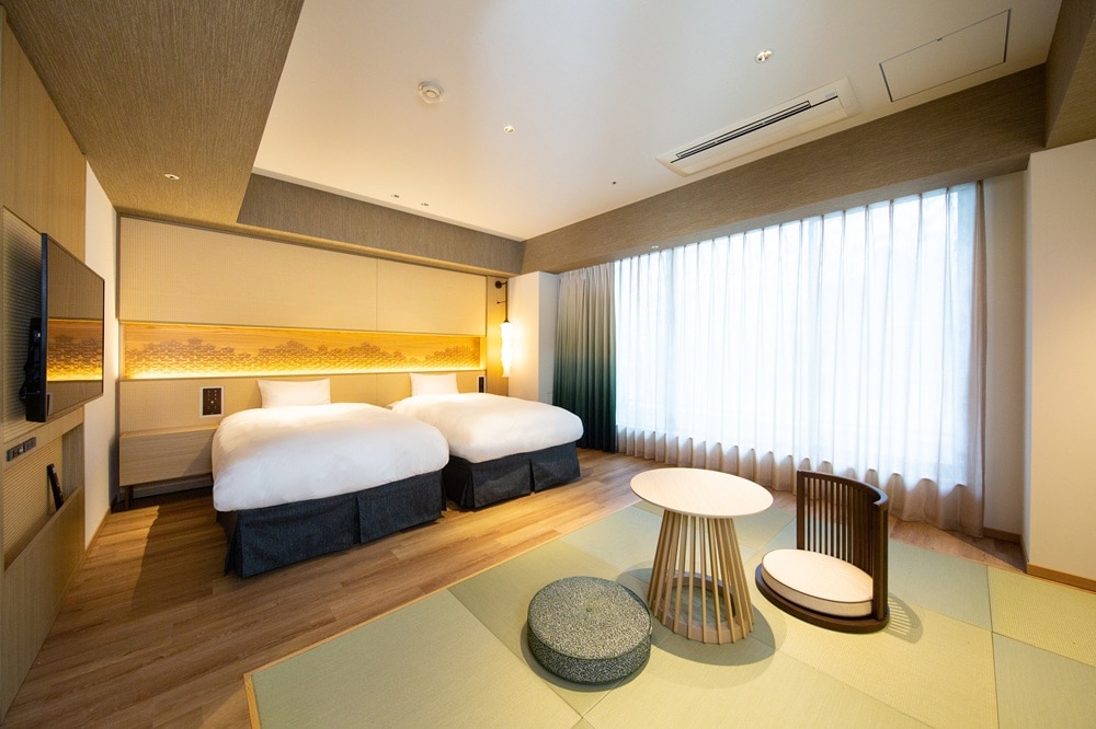 [Sorakan Premium Standard (Mountain Side) Example] 36 square meters / Capacity 4 people / 2 beds + futon / Shower booth included