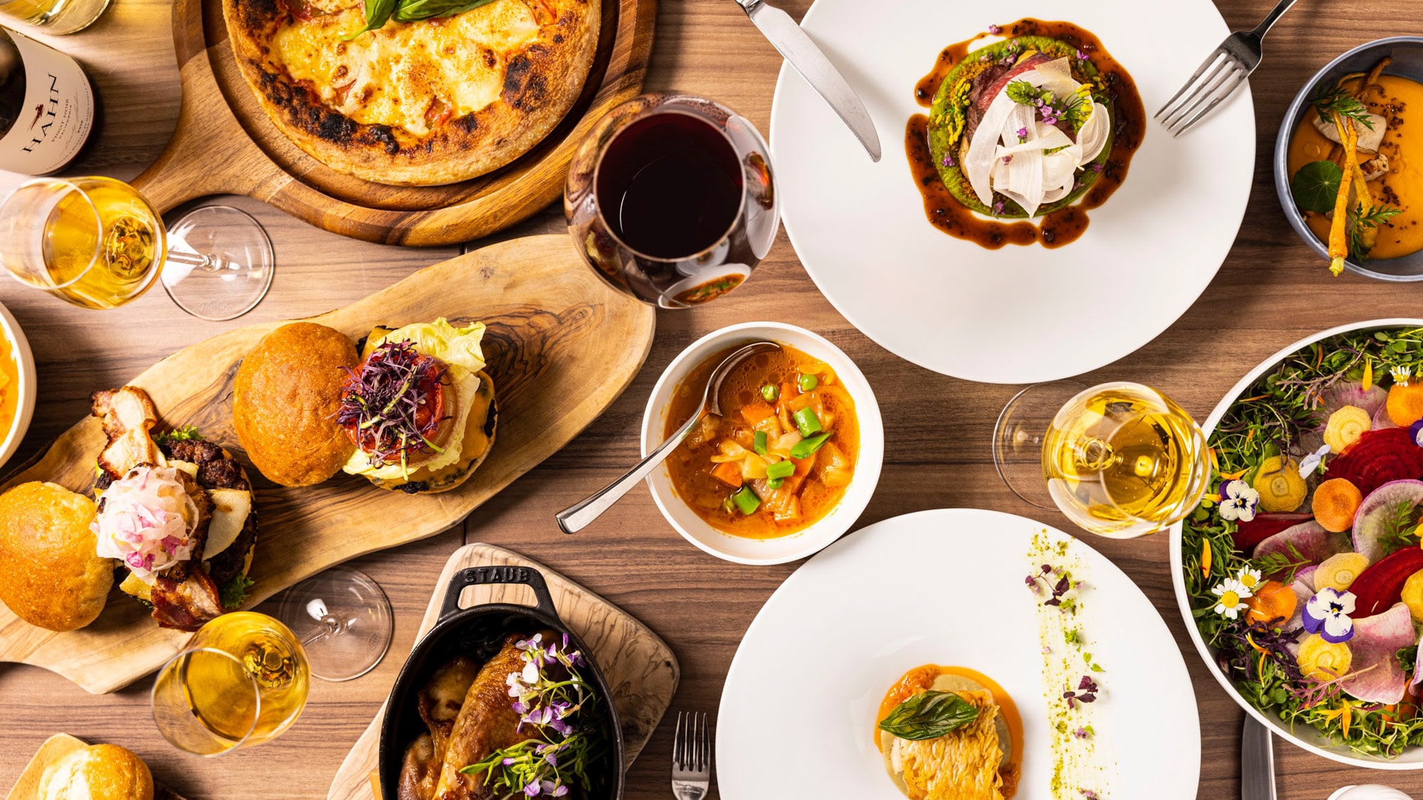 Supper for casual dining "A Table" (example)