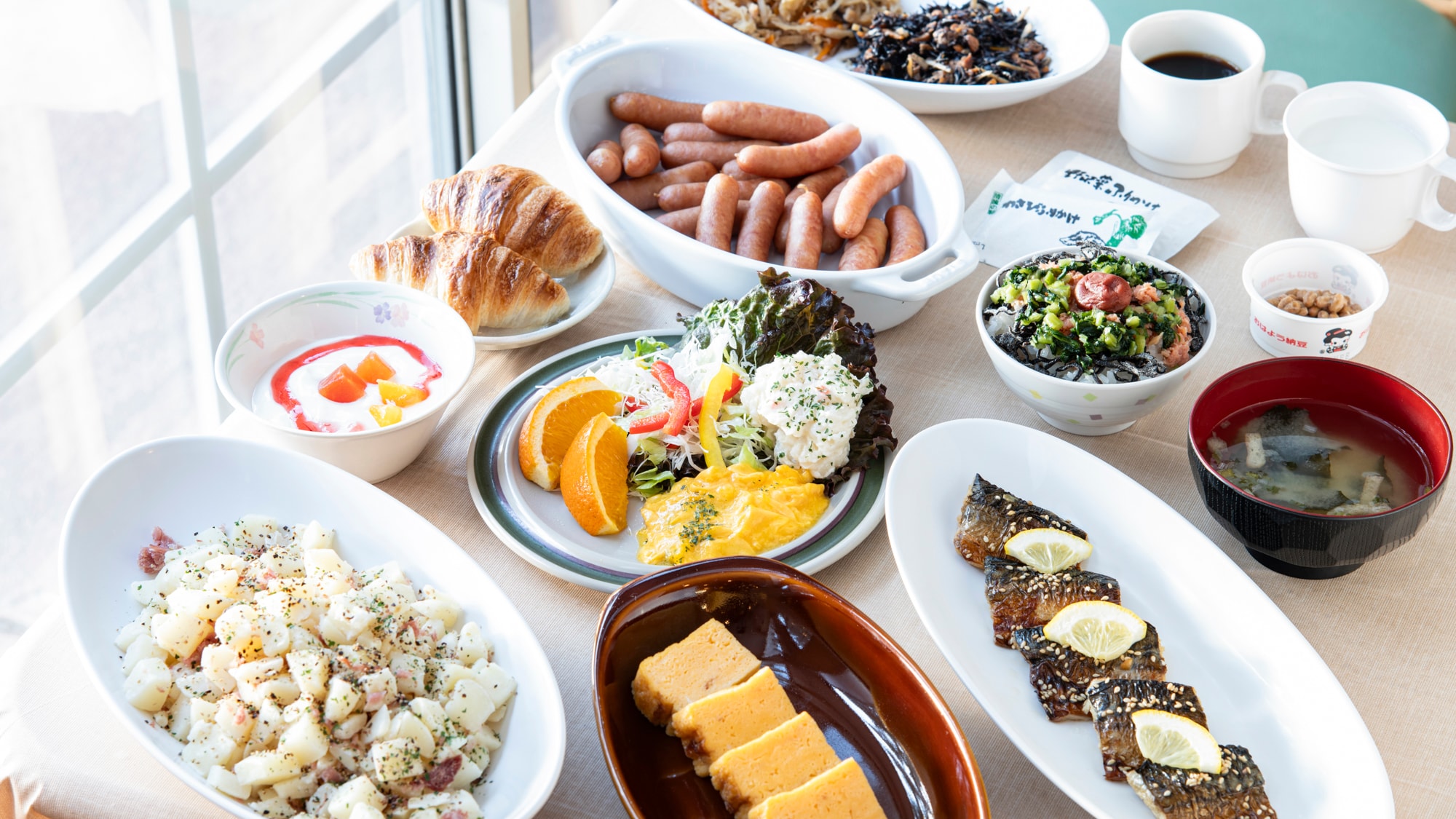 *Pipe no Kemuri's specialty buffet (breakfast)/Breakfast is also all-you-can-eat