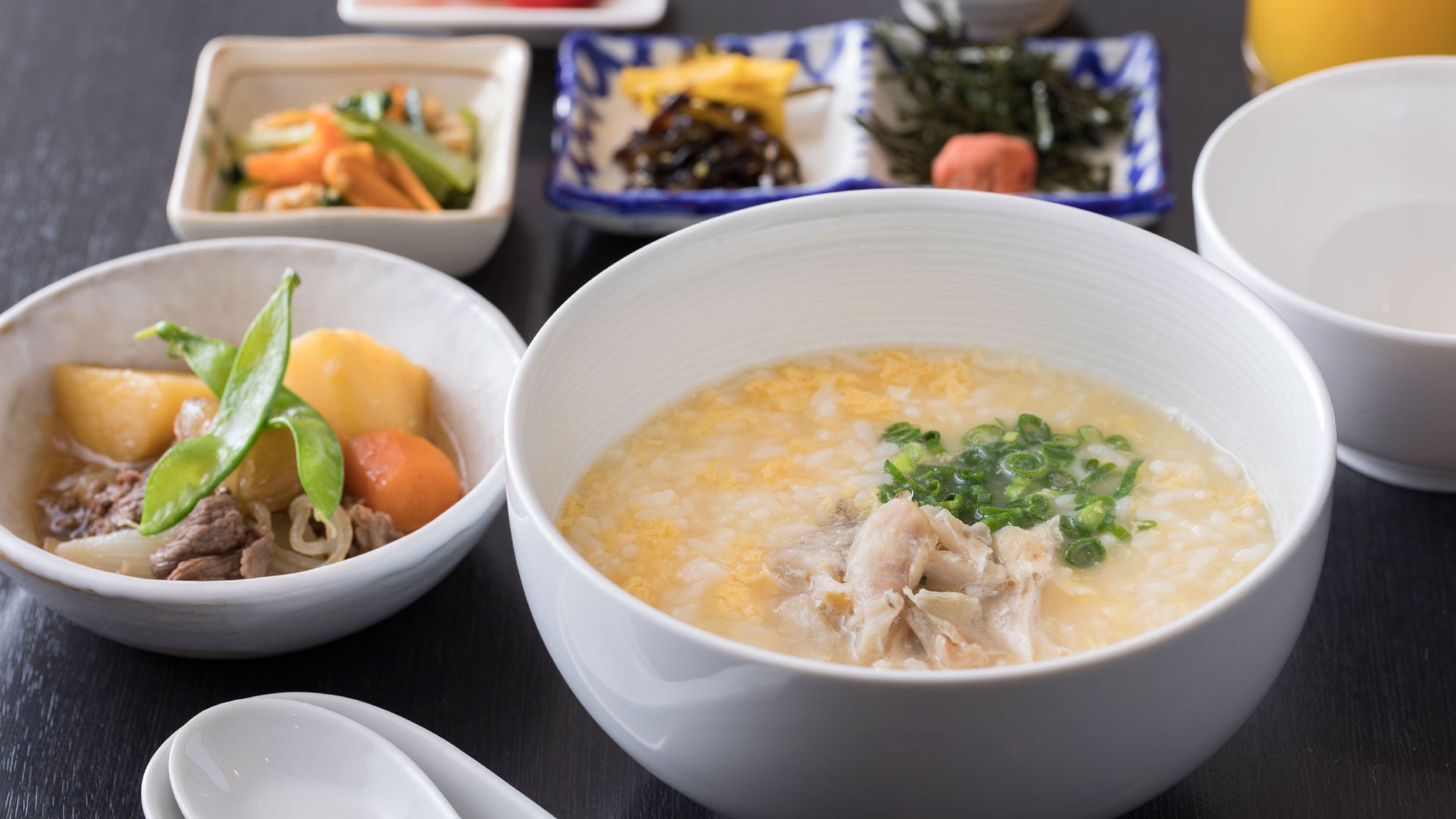 Fuku porridge set meal