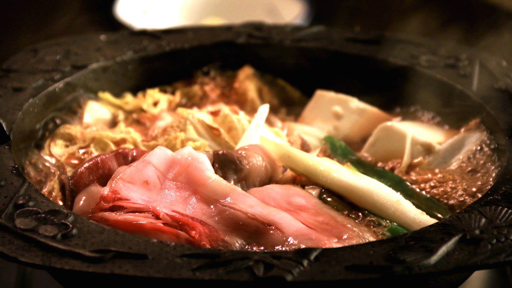 [Wild boar hotpot course]