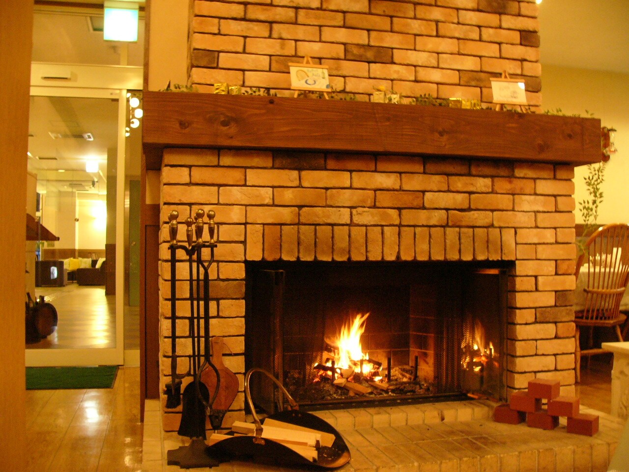 เตาผิงร้านอาหาร