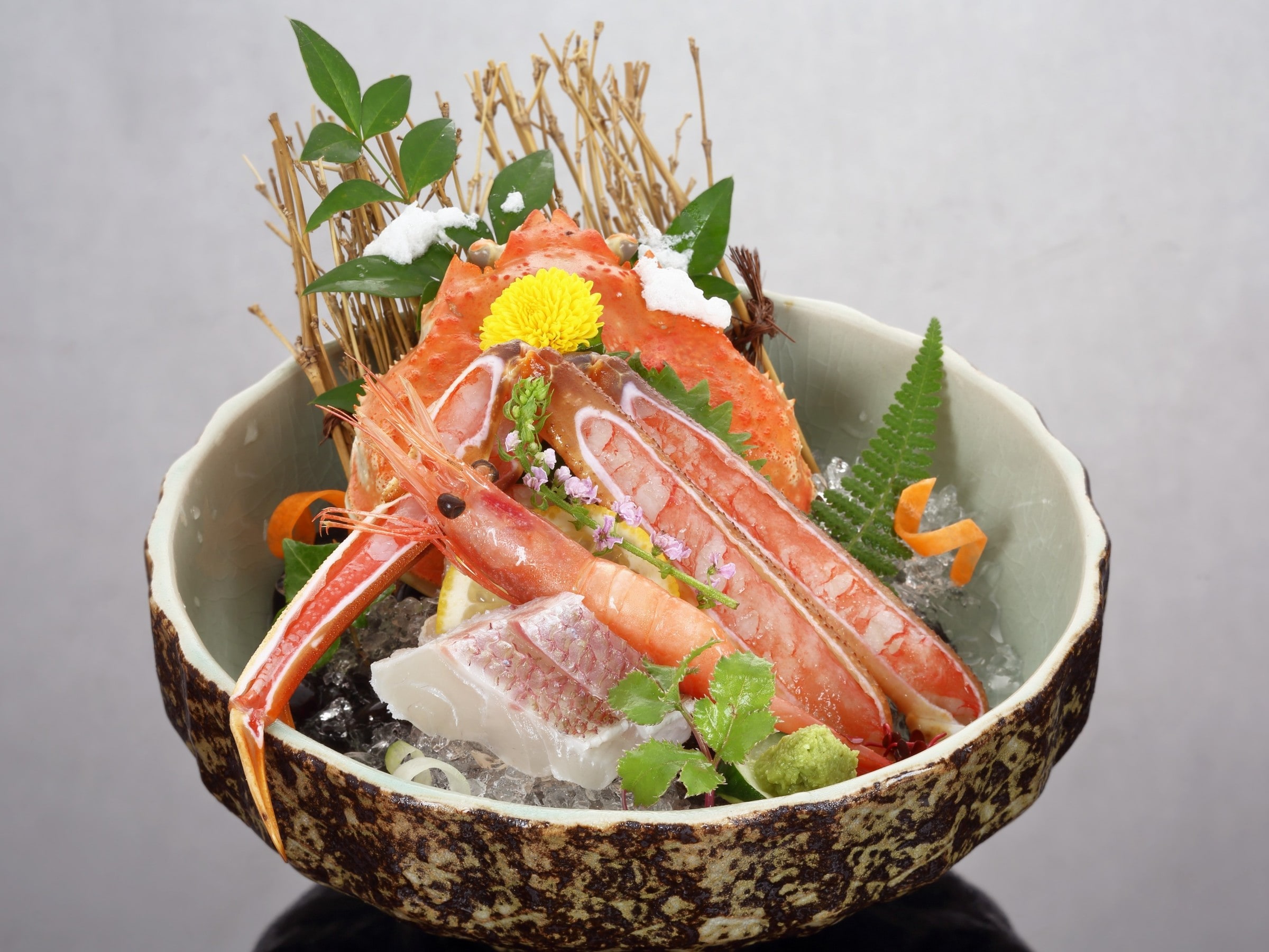 螃蟹刺身（一例）