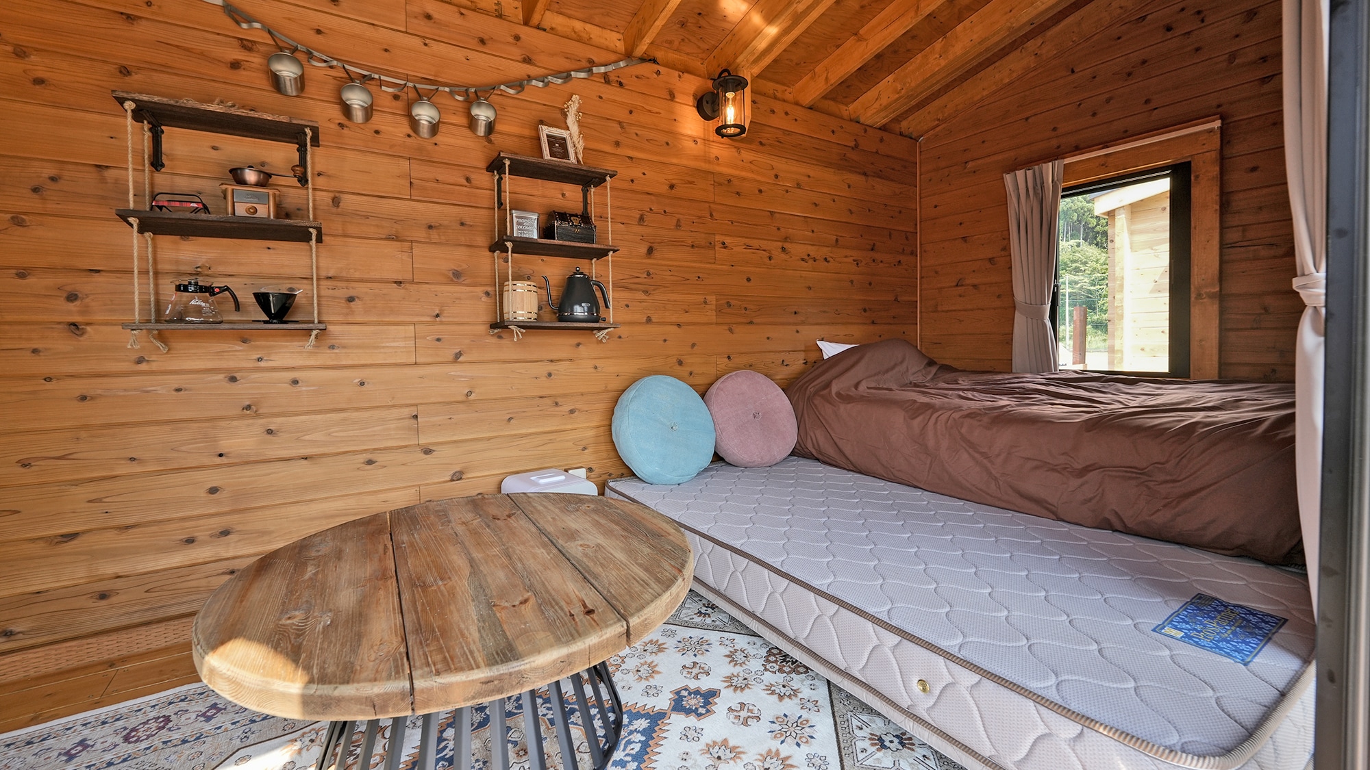 log trailer house