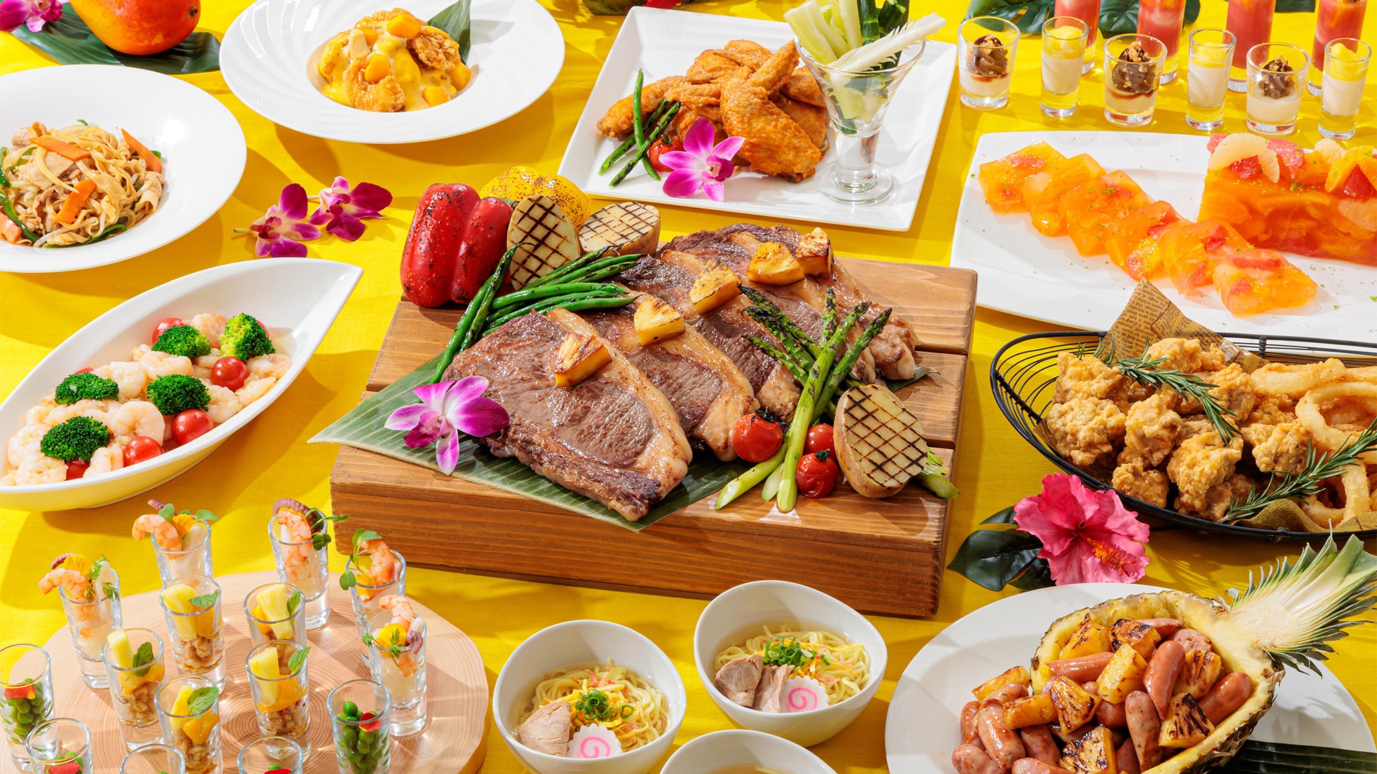 26.5/11-8/6 ハワイアンブッフェ メニュー一例