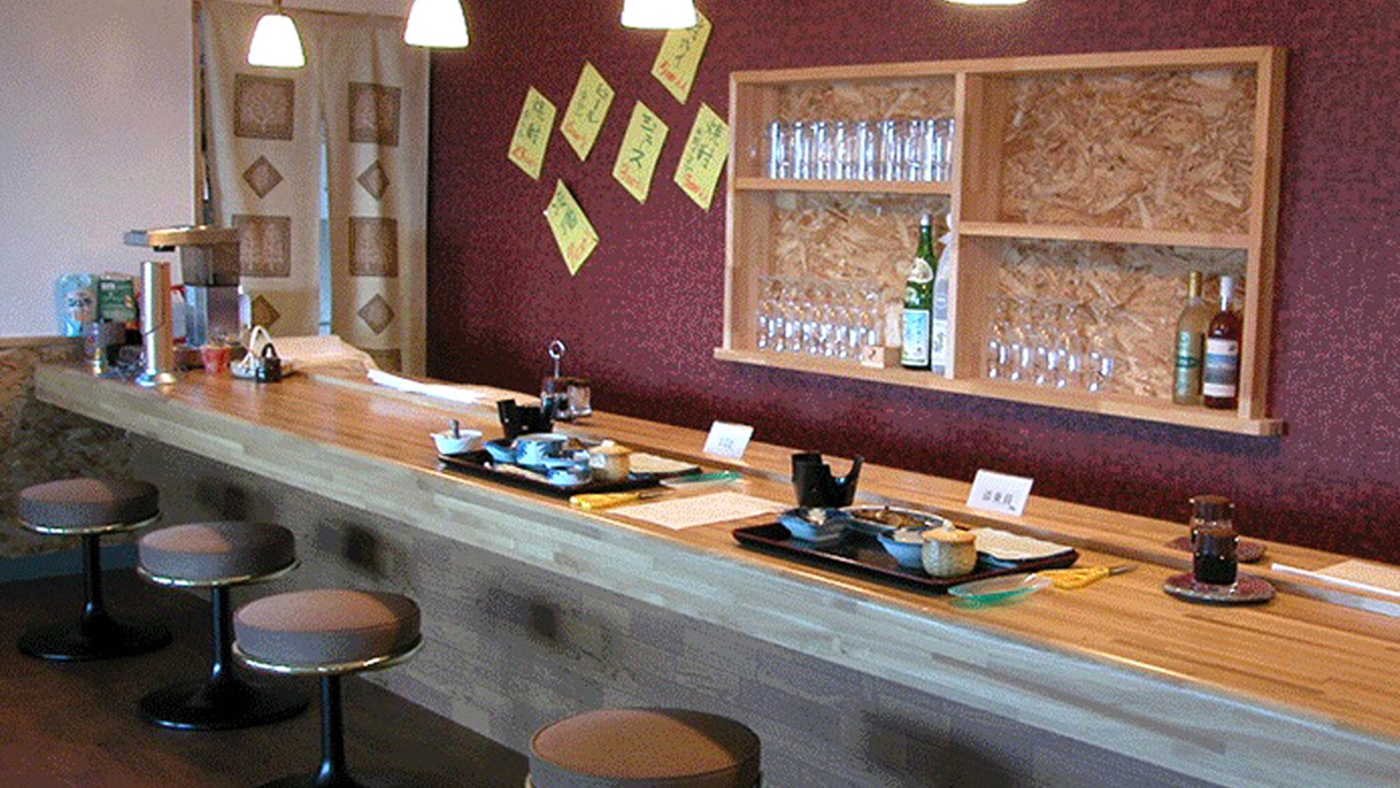 *Bar counter on the first floor