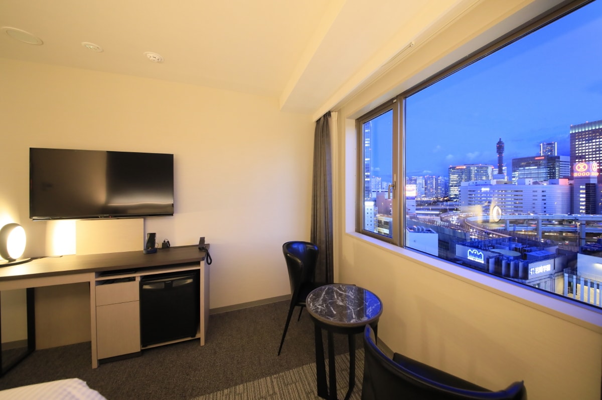 Guest room night view