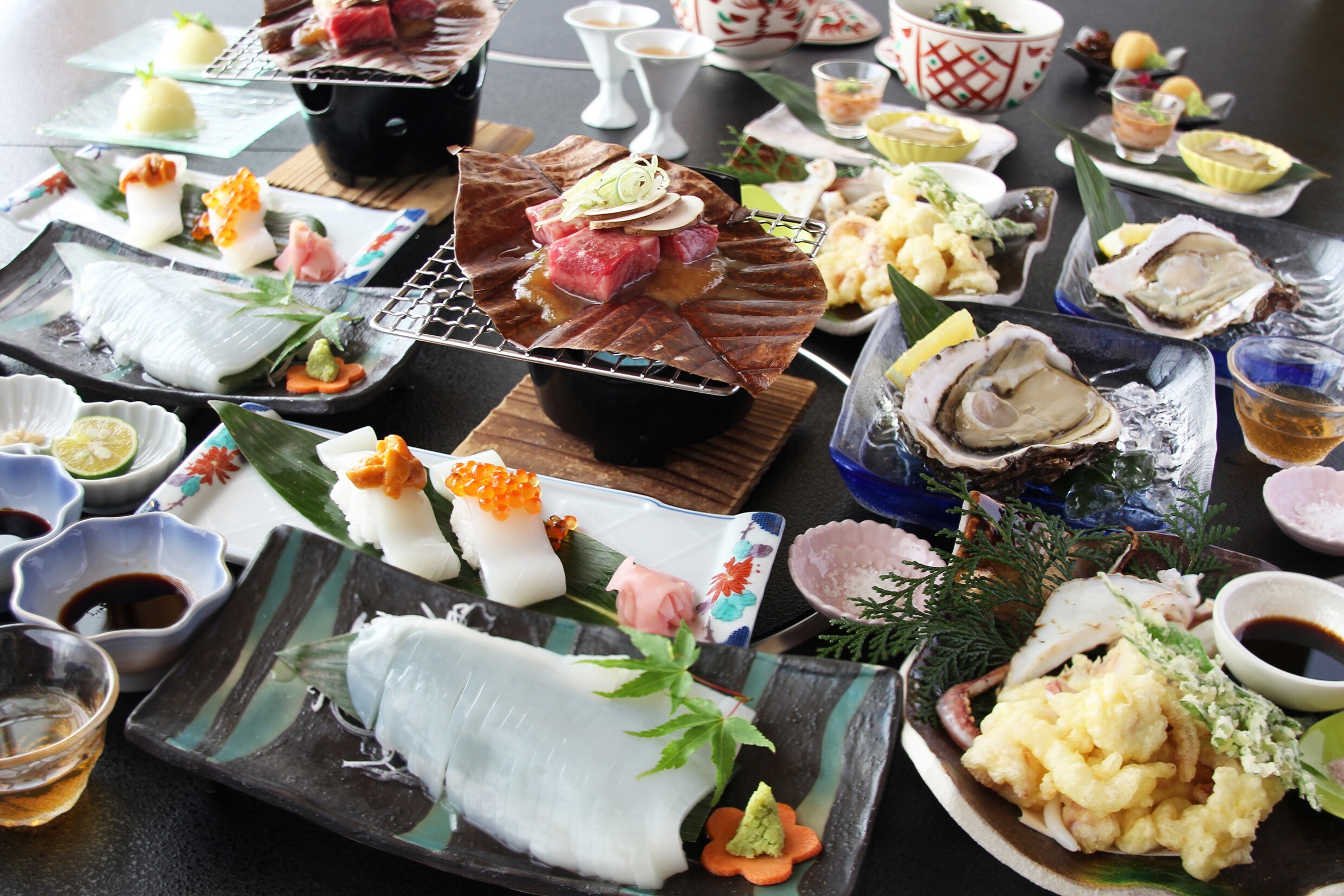 The taste of early summer in Kasumi ☆ Freshly caught! Enjoy a plan to compare 7 different kinds of raw squid dishes