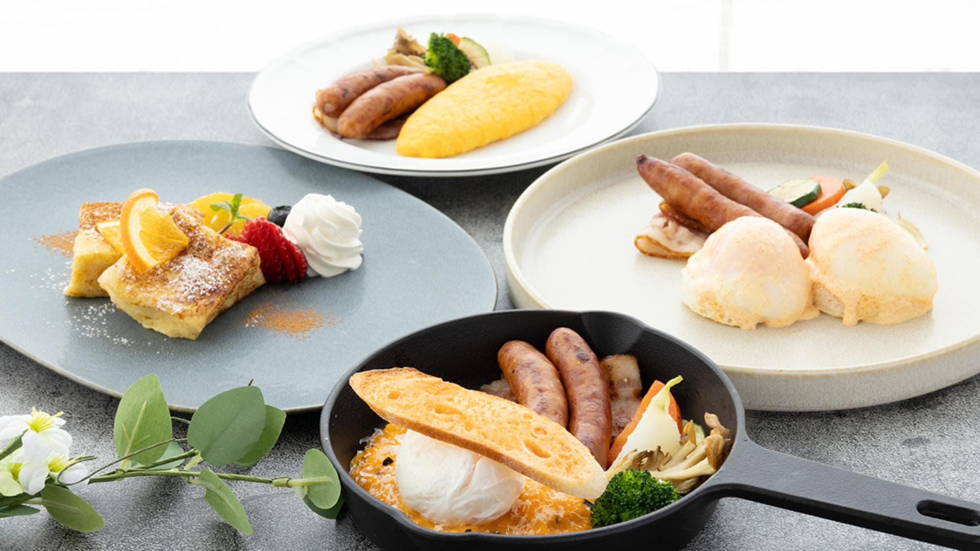 Ví dụ về một món ăn chính trong bữa sáng.