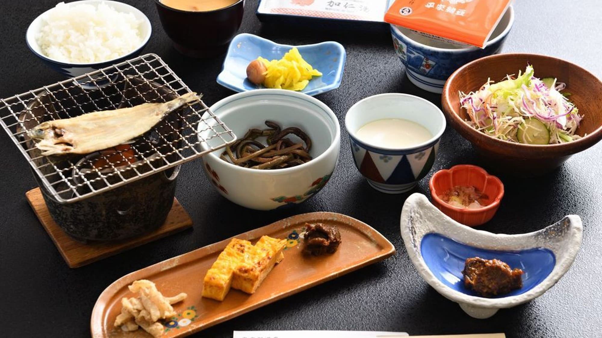 [Breakfast] Japanese set meal *This is an example of a certain day