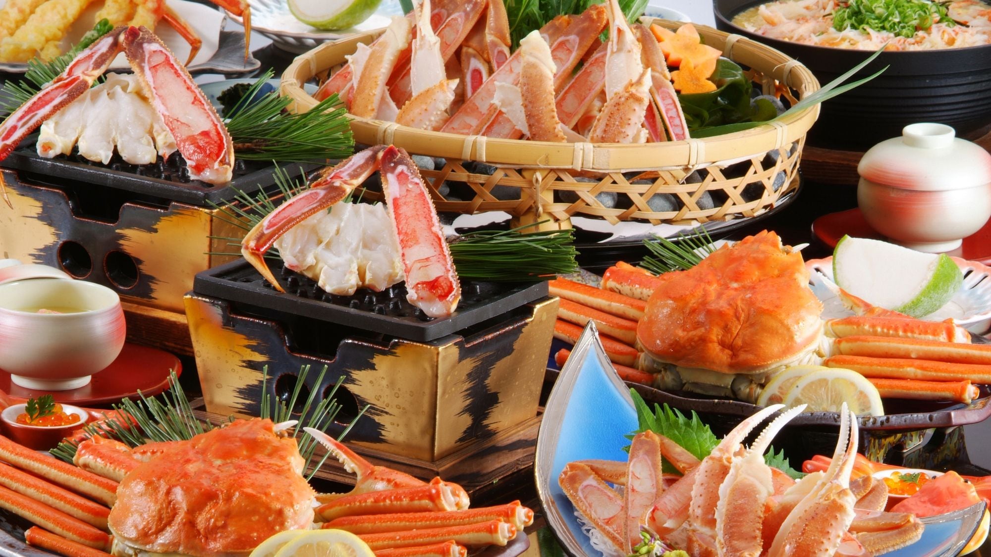 An example of a crab-filled banquet