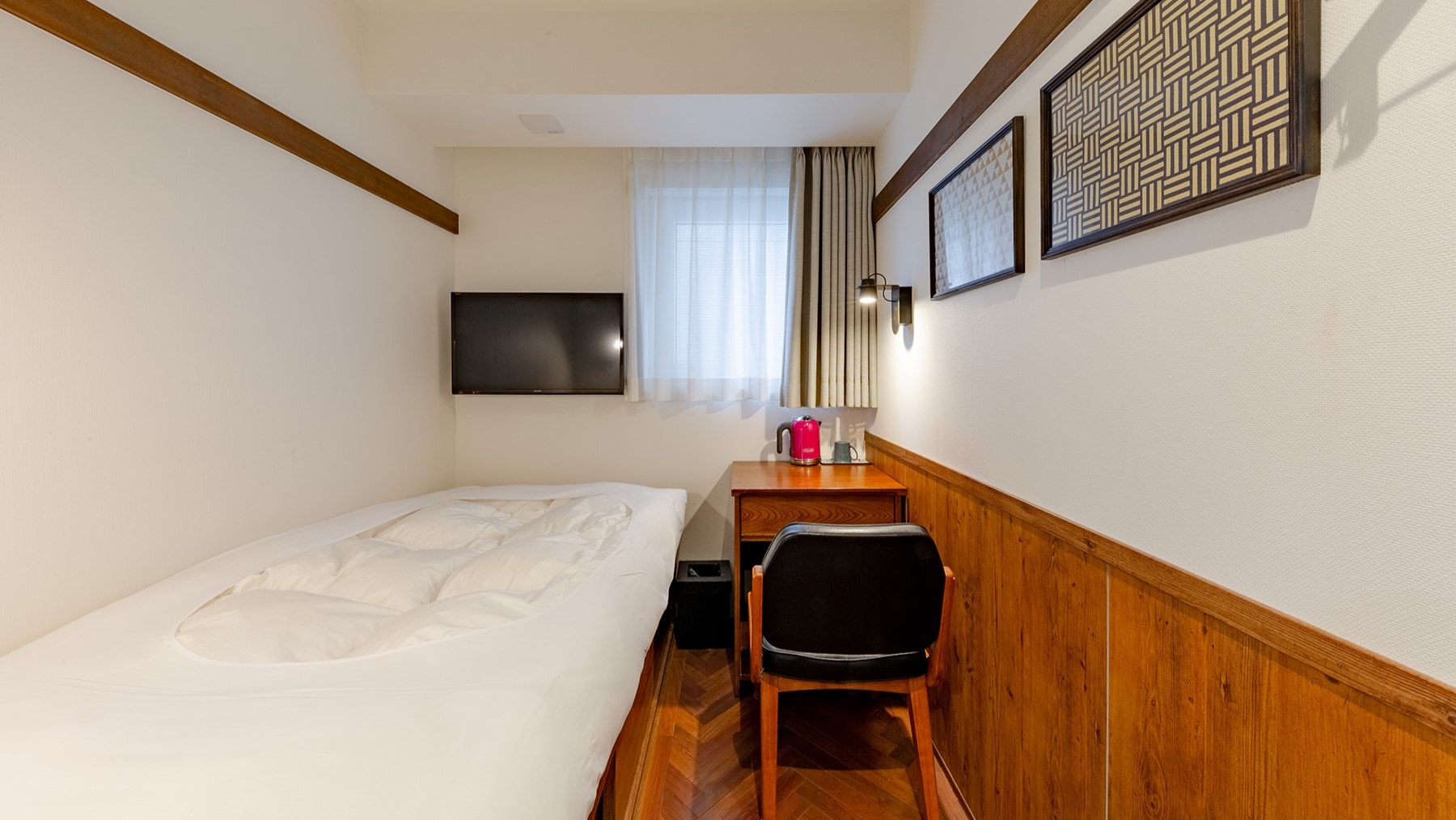 【禁煙】日式單人房C（地板x榻榻米x被褥）