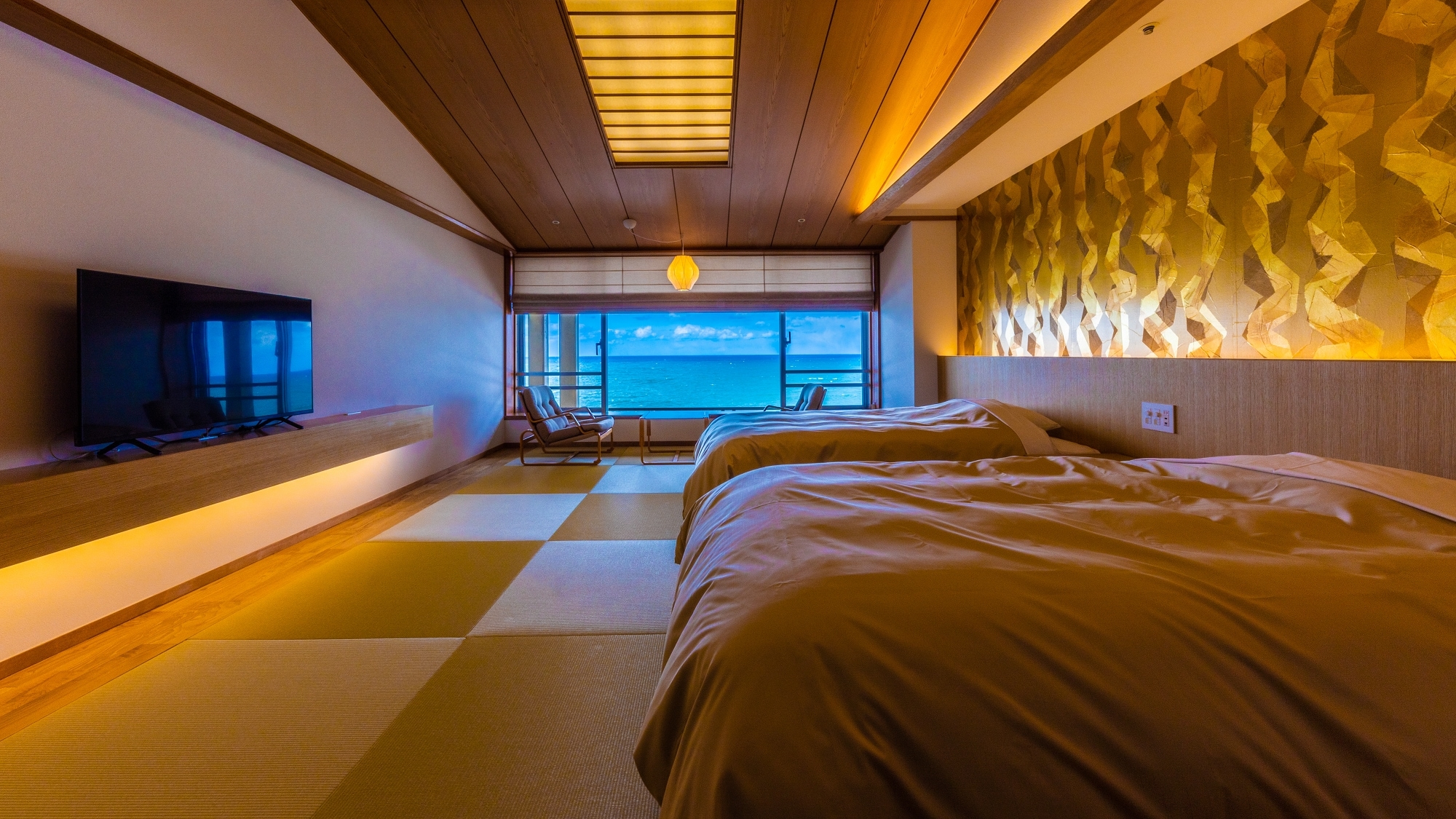 Non-smoking [Renewal Japanese modern ◎Ocean view] with 10 tatami bed