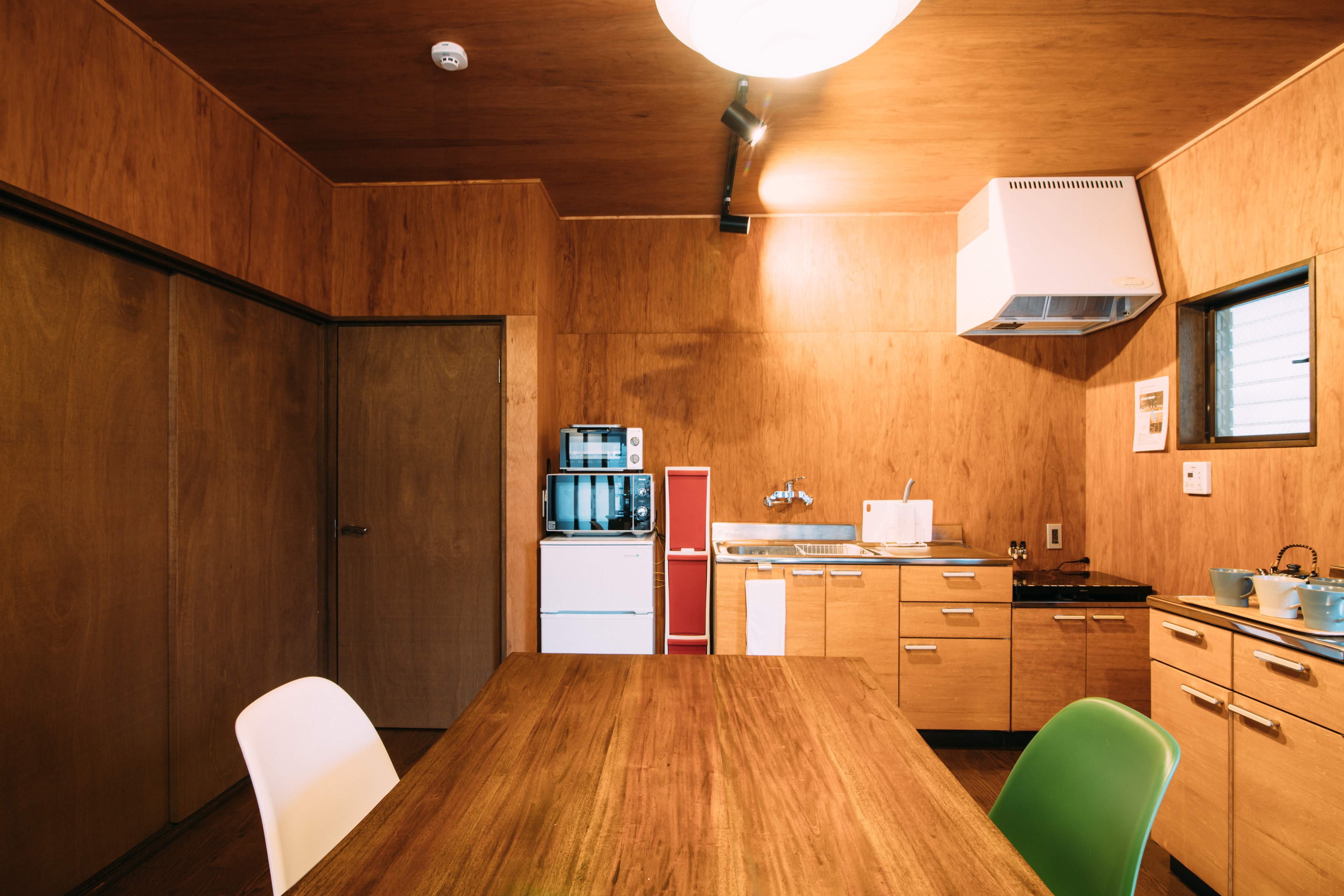 Living room and kitchen