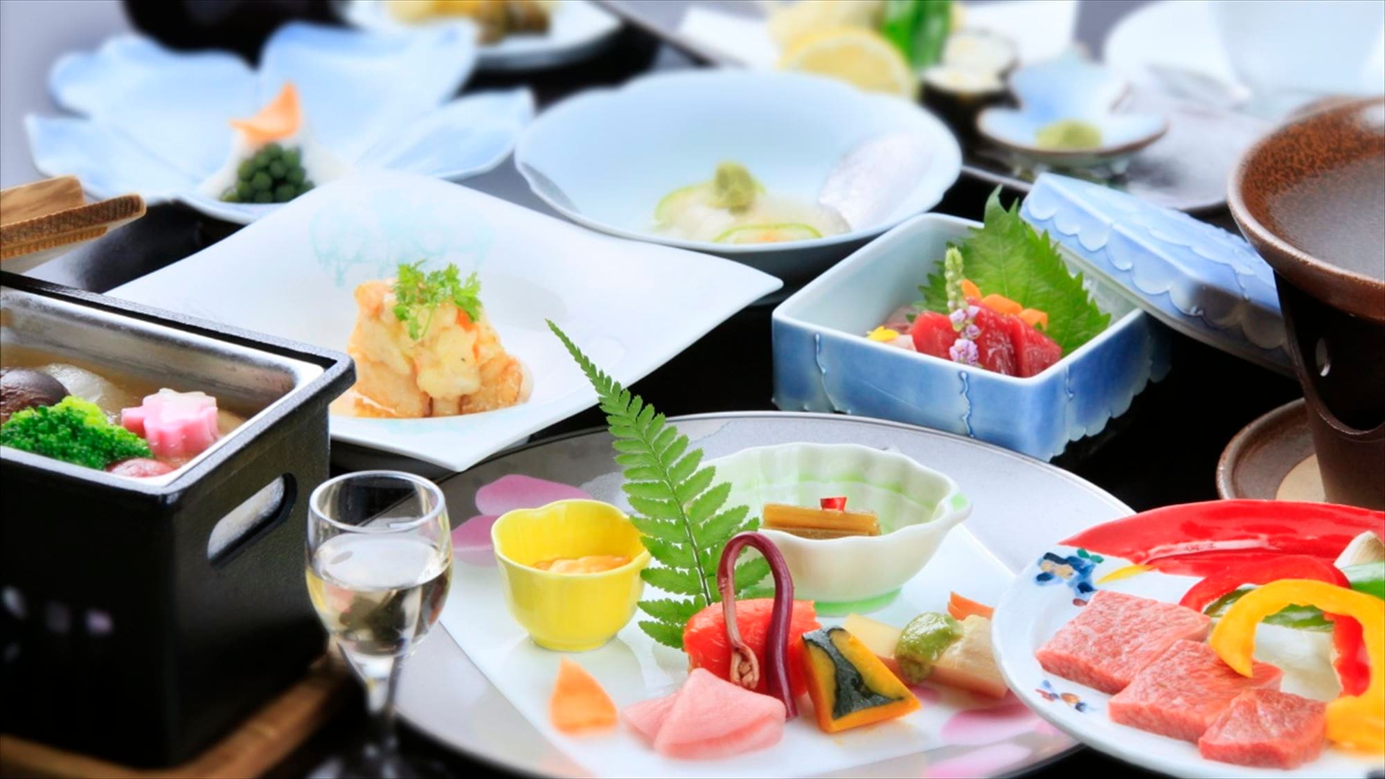 ตัวอย่างของ Shunsai Japanese kaiseki