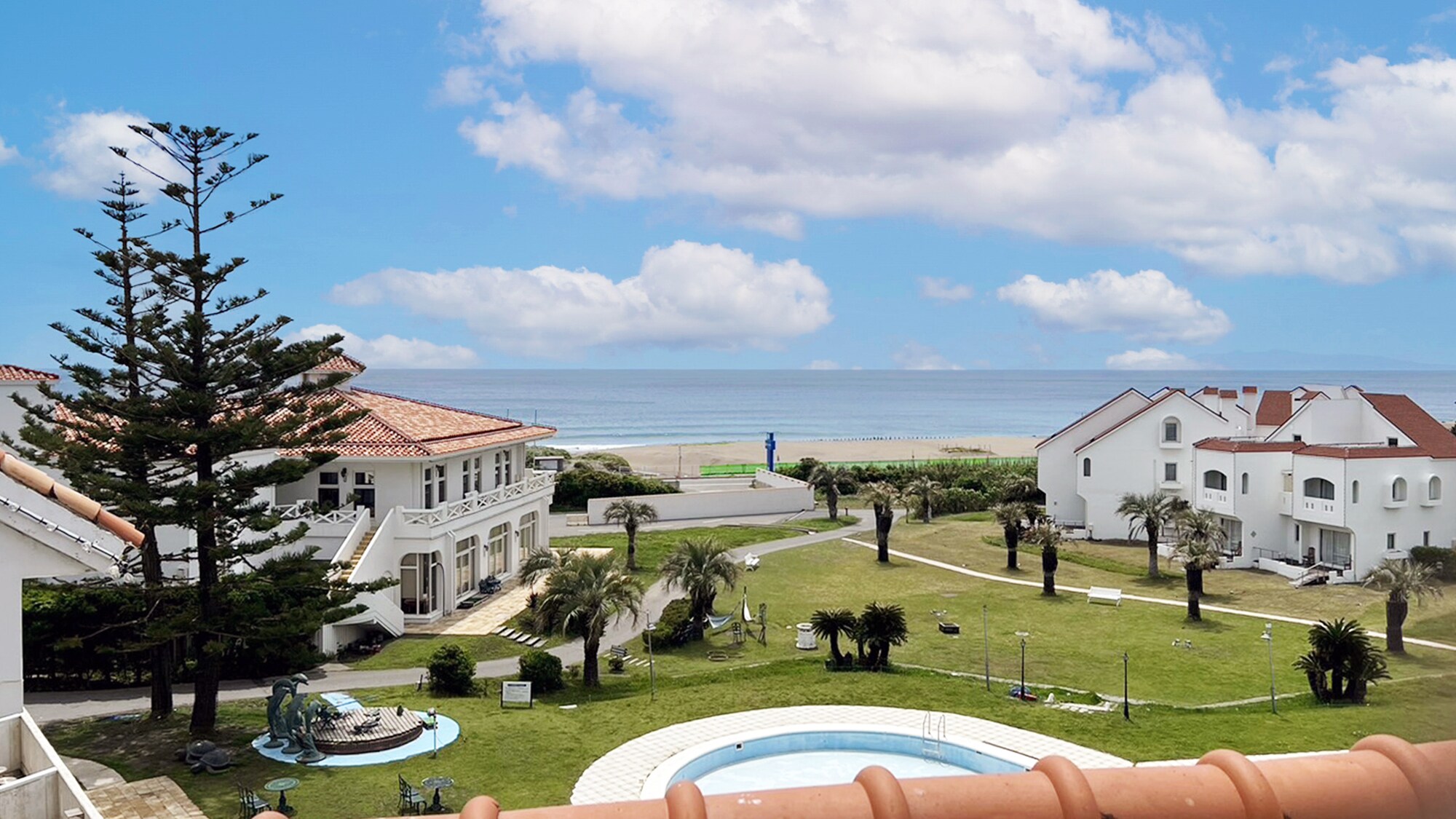 從海邊房間看到的景色