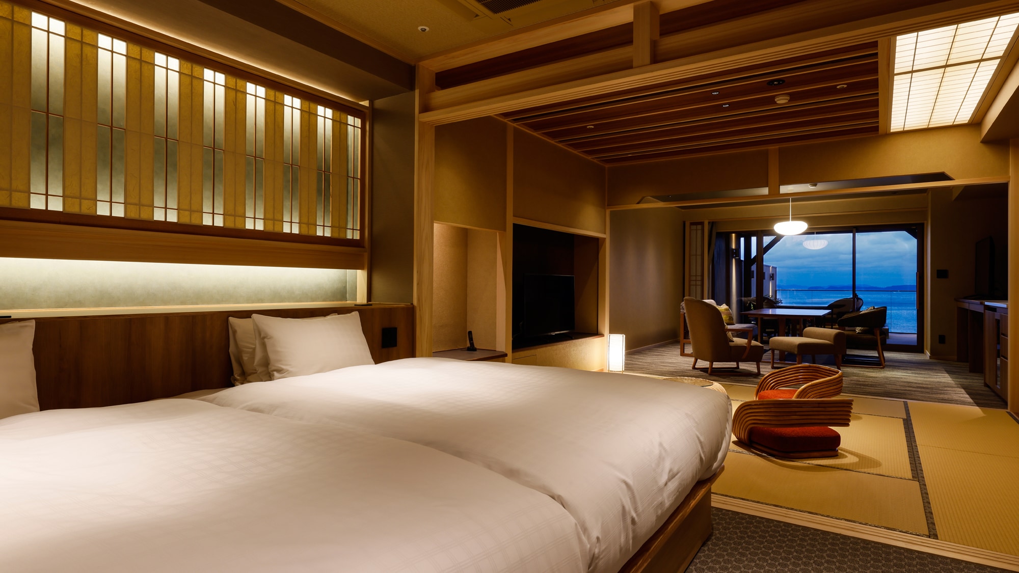 [ทุกห้องมีห้องอาบน้ำส่วนตัวแบบเปิดโล่ง] Villa Rakuen Asahi no Niwa Type O