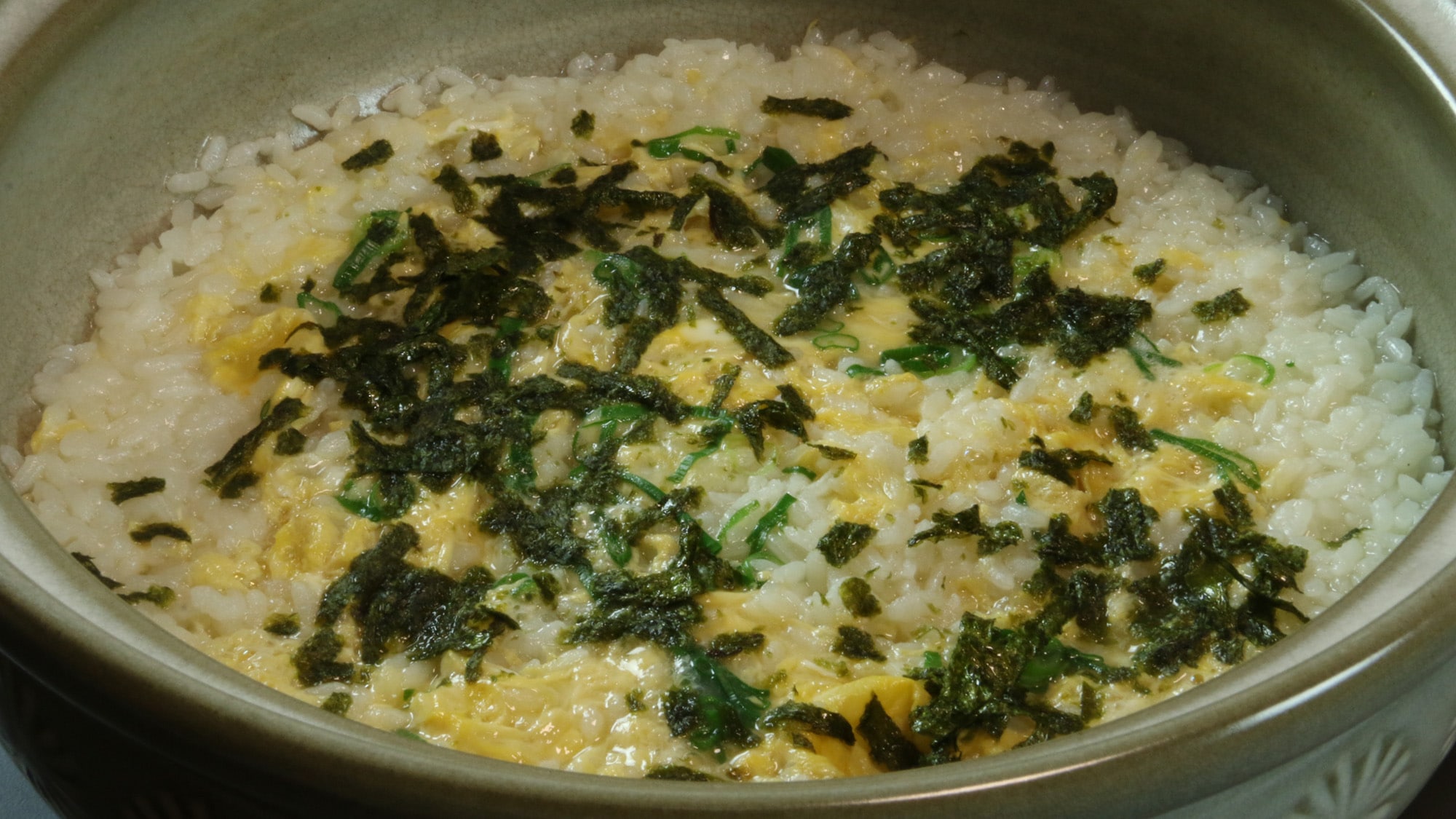 Rice porridge to finish off the meal