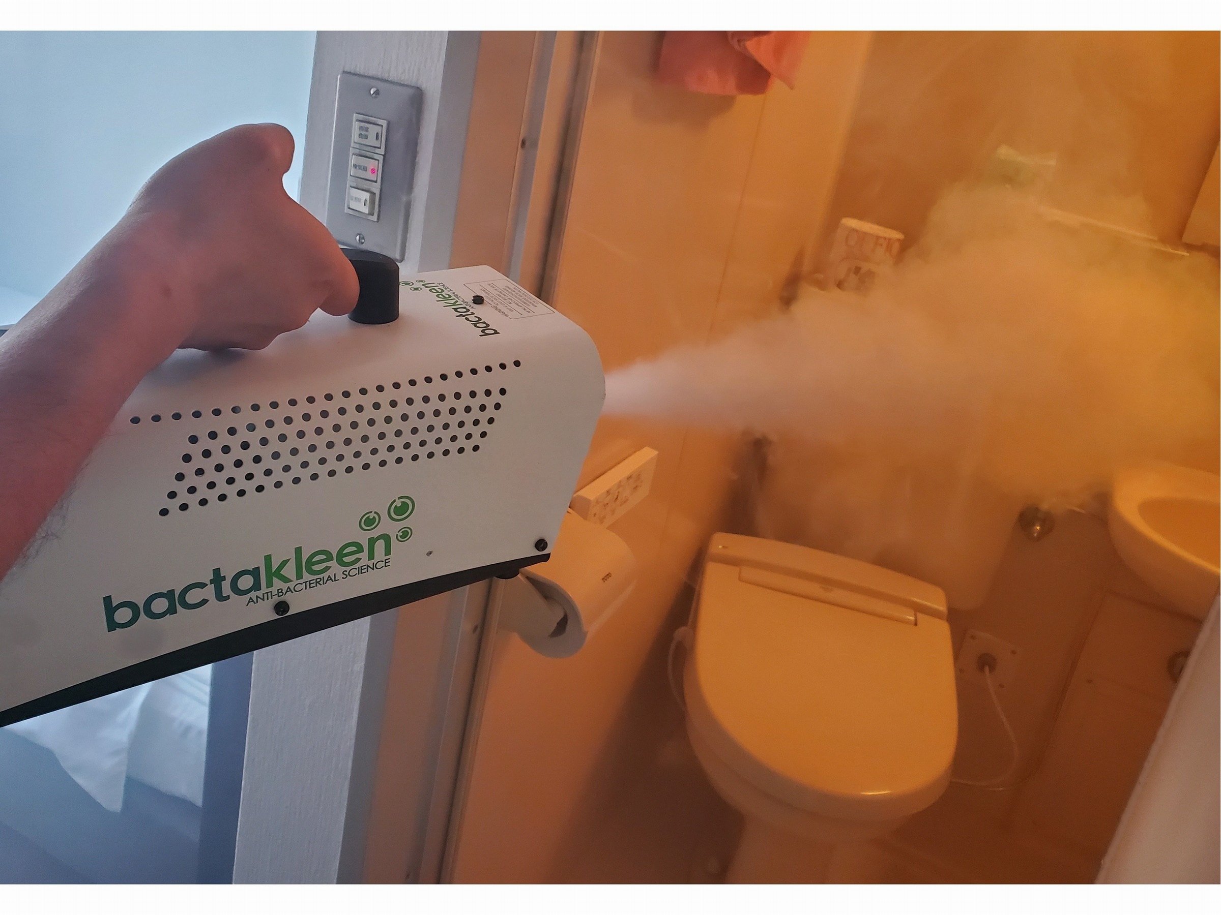 Our hotel disinfects regularly.