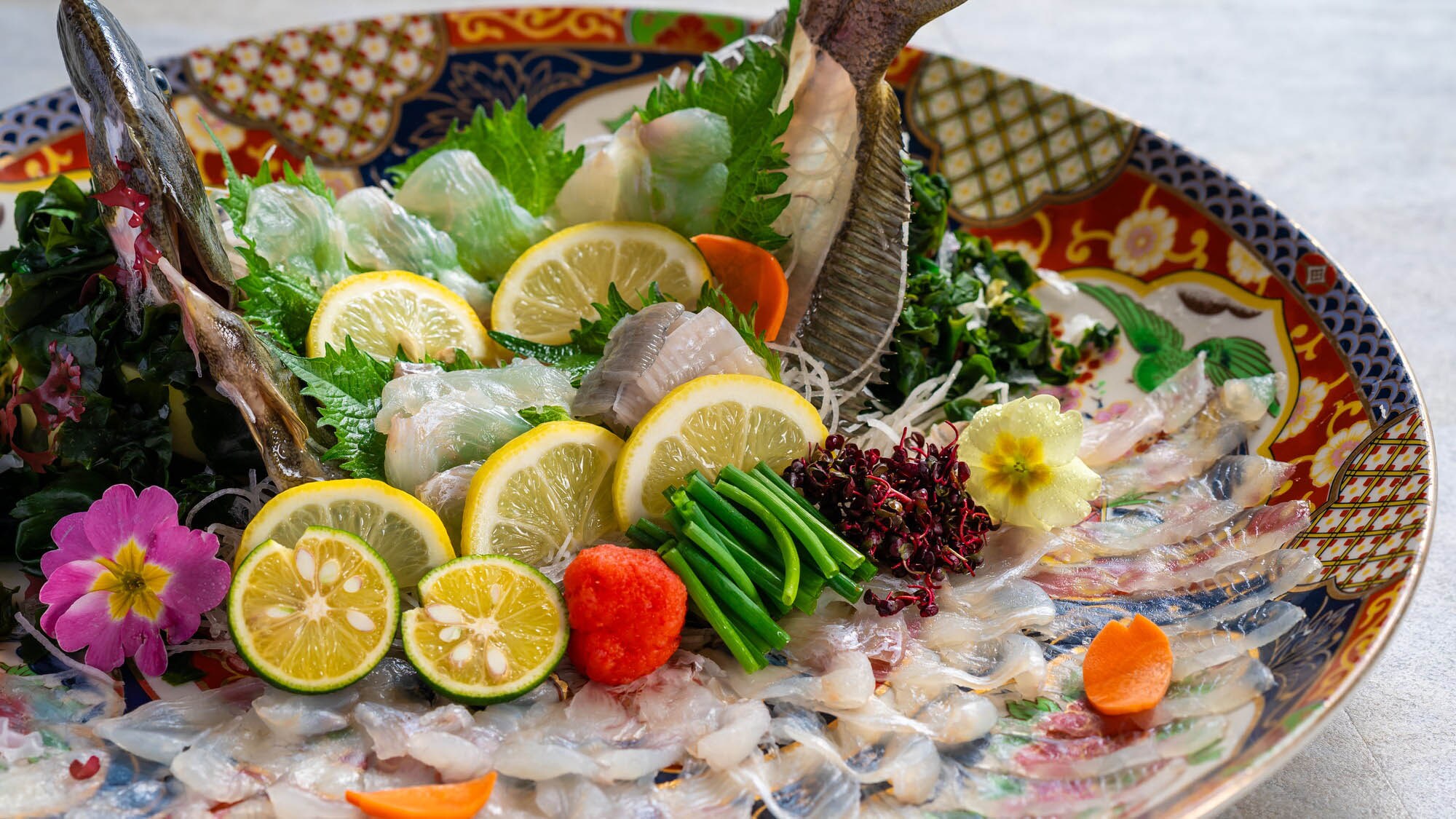 Flounder sashimi (for illustration purposes only)