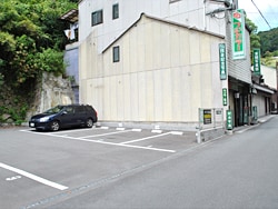 Parking lot in front of the annex