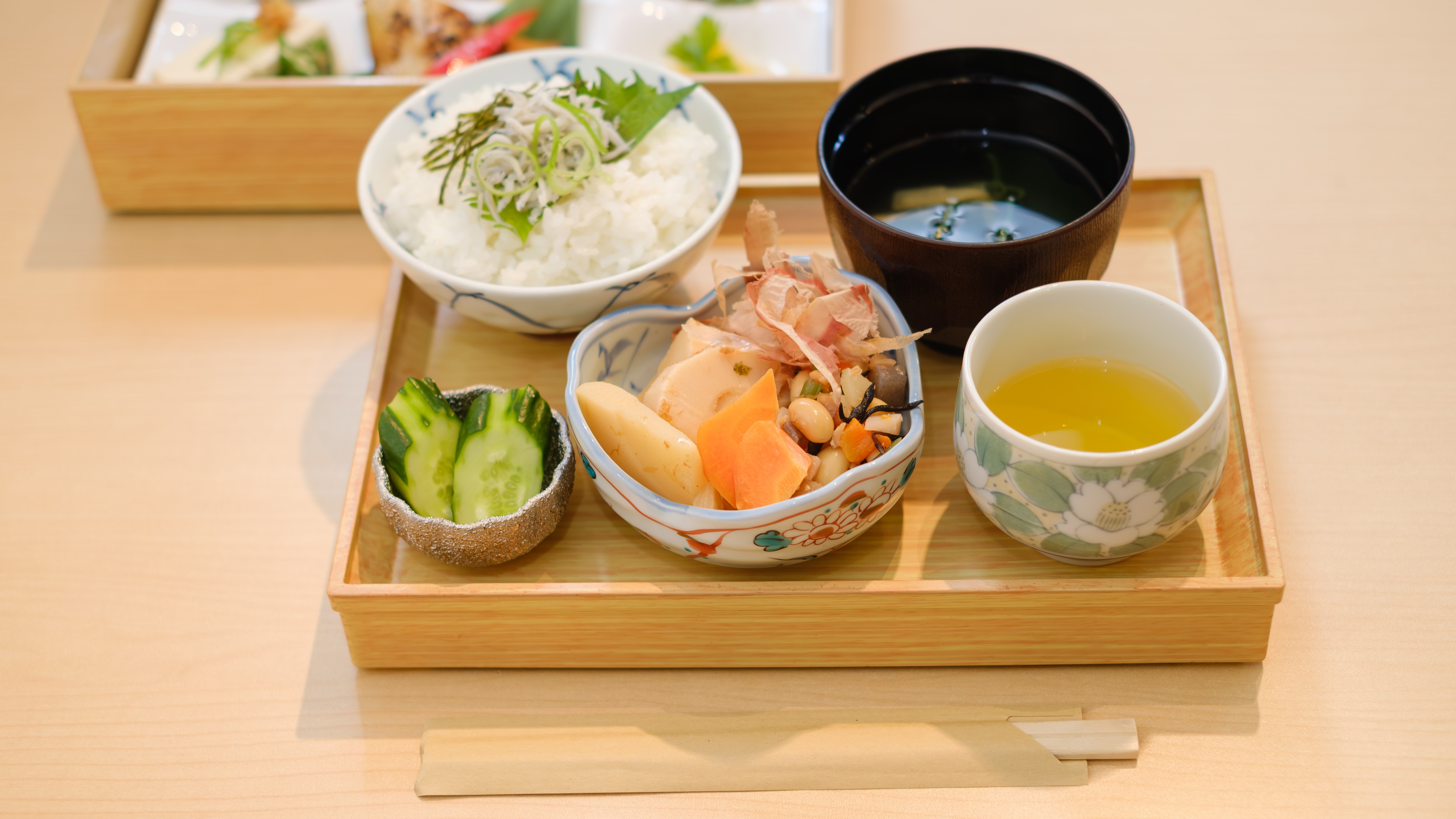 Breakfast: Restaurant "RAF LOUNGE" - "Ehime's Bounty Breakfast Set" featuring fresh local ingredients.