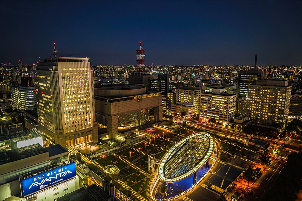 Night view from the TV tower