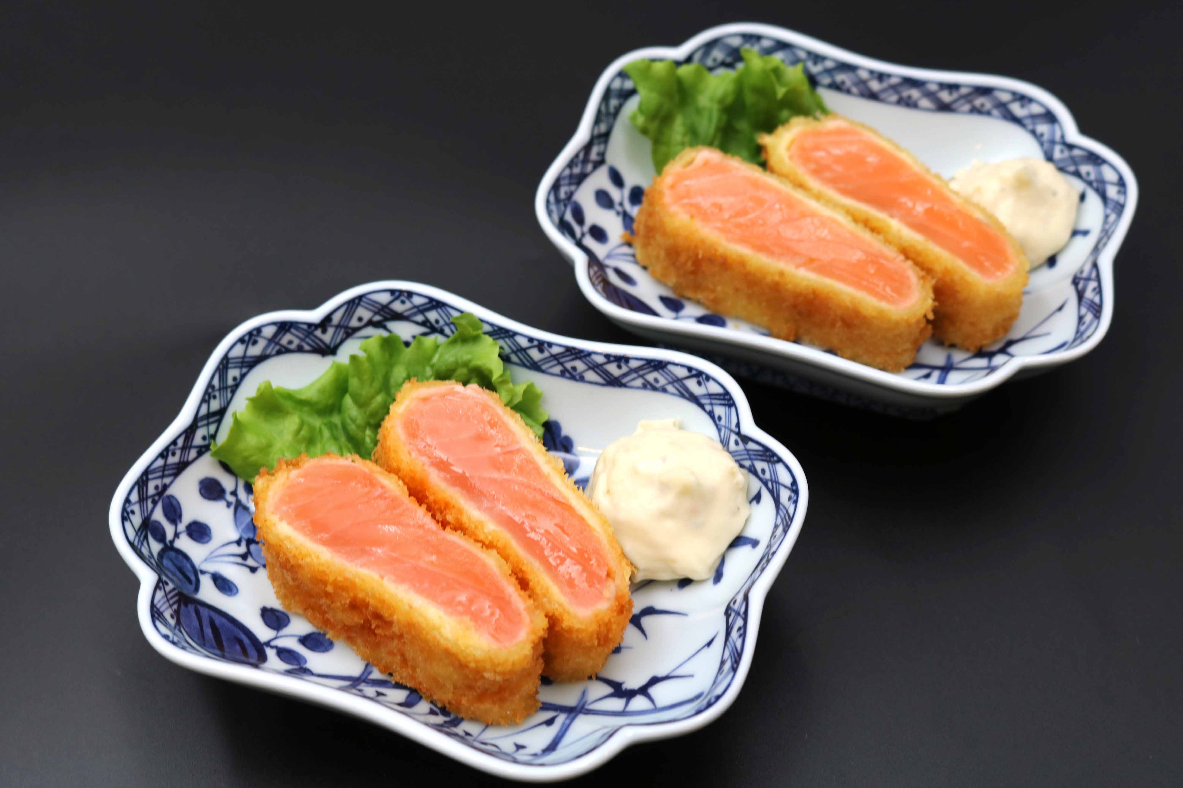 [Bữa tối/Hyakufuku Hojo] Hội chợ cá hồi *Hình ảnh hiển thị phần ăn cho 2 người
