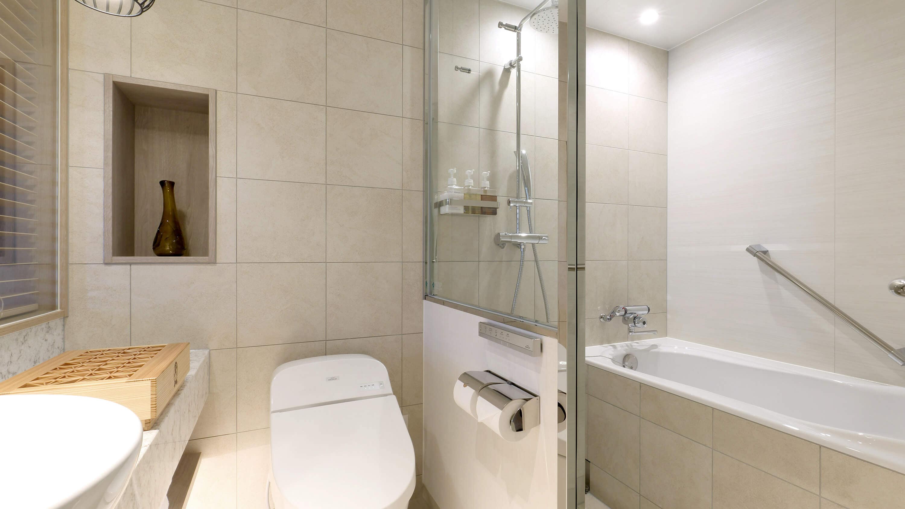 Bathroom with washroom / double room