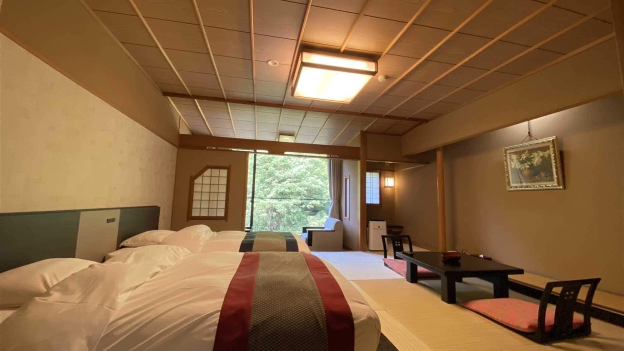 【标准日西合璧房】最受欢迎的日西合璧房。推荐给那些想在床上睡觉并感受日本氛围的人。
