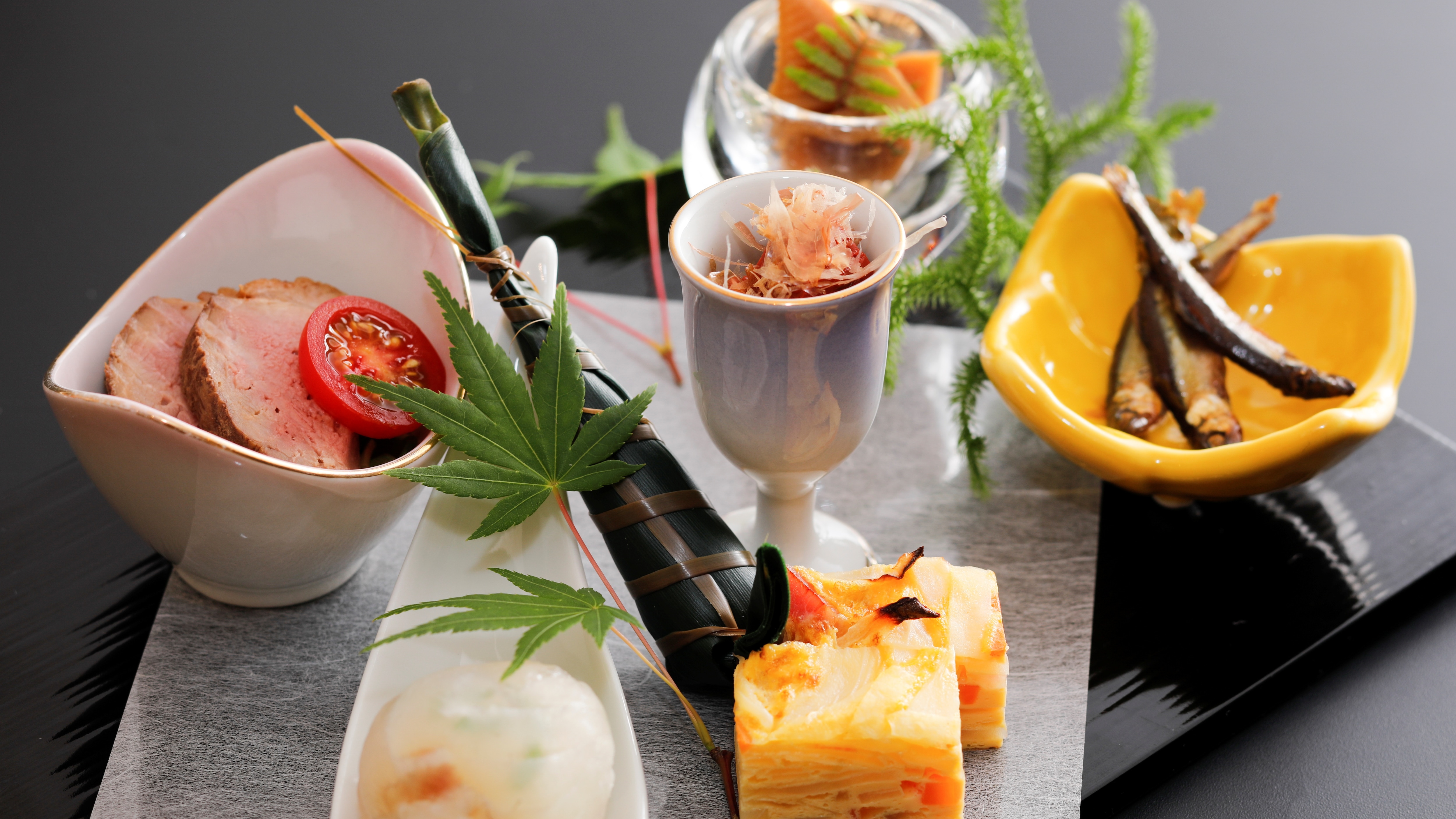 Omi no Megumi Kaiseki: Example of appetizer