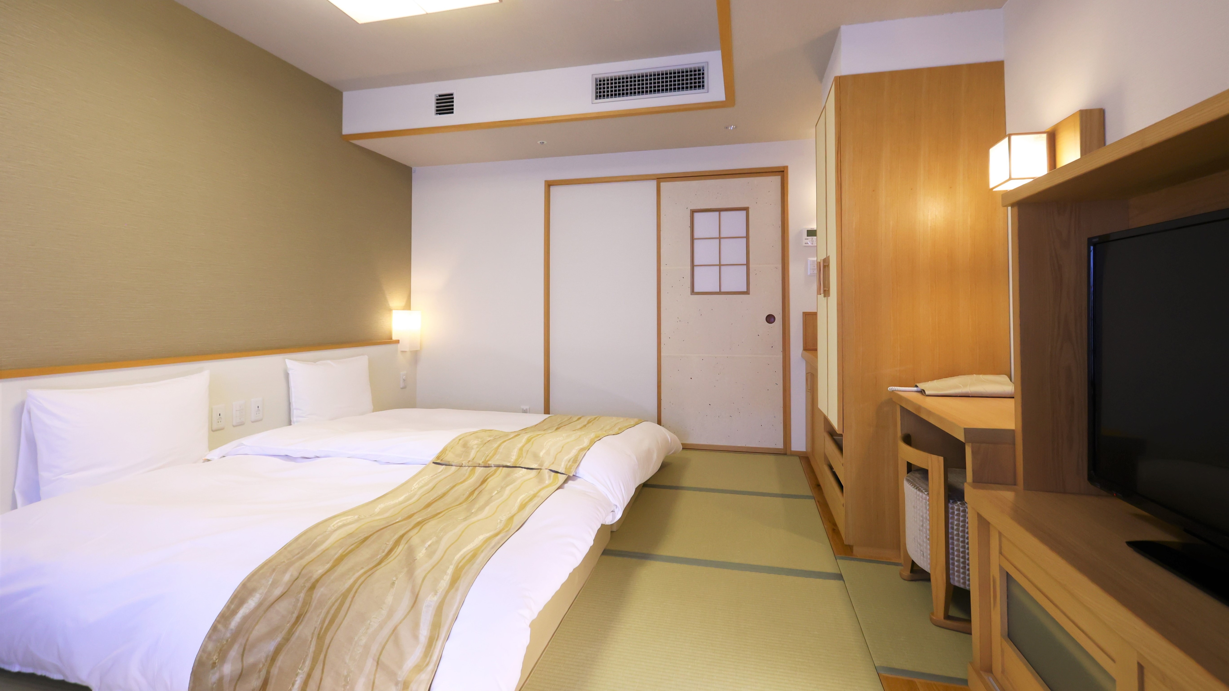 [房間]日式和西式雙床<<帶淋浴>>：22㎡ / 2人容量