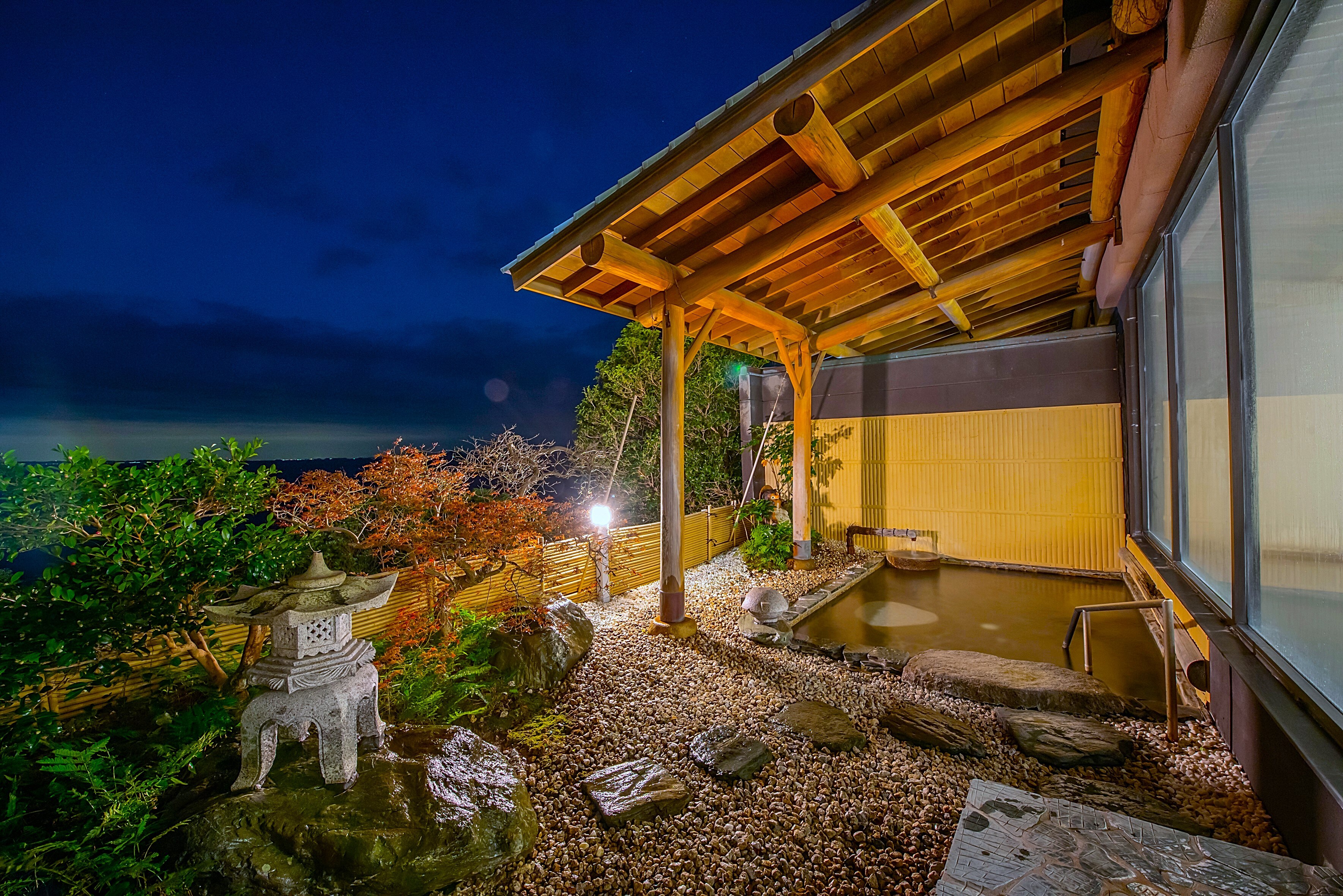 ≪Men's large bath and open-air bath≫