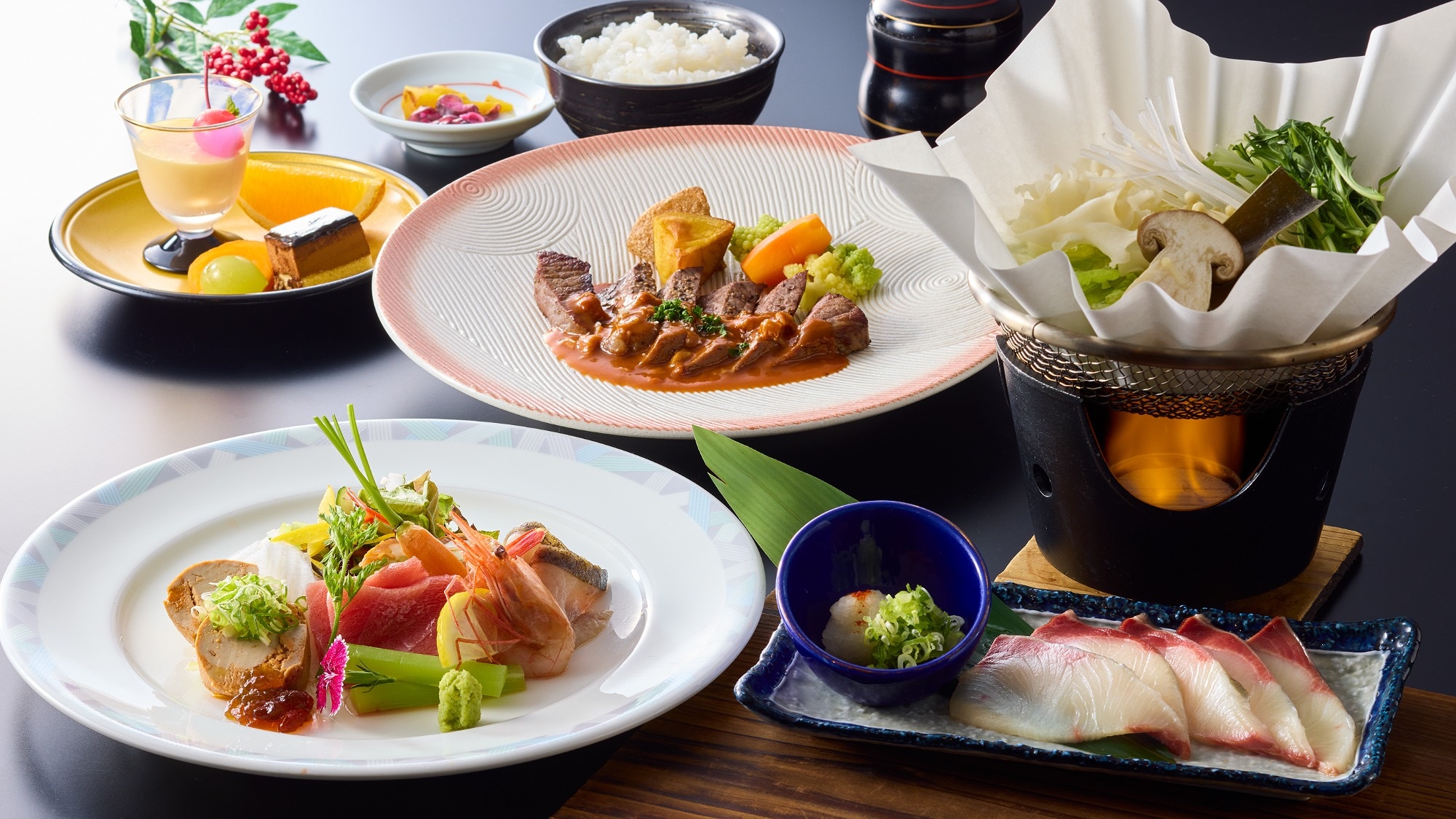<Kizuna Kaiseki> *Menu example