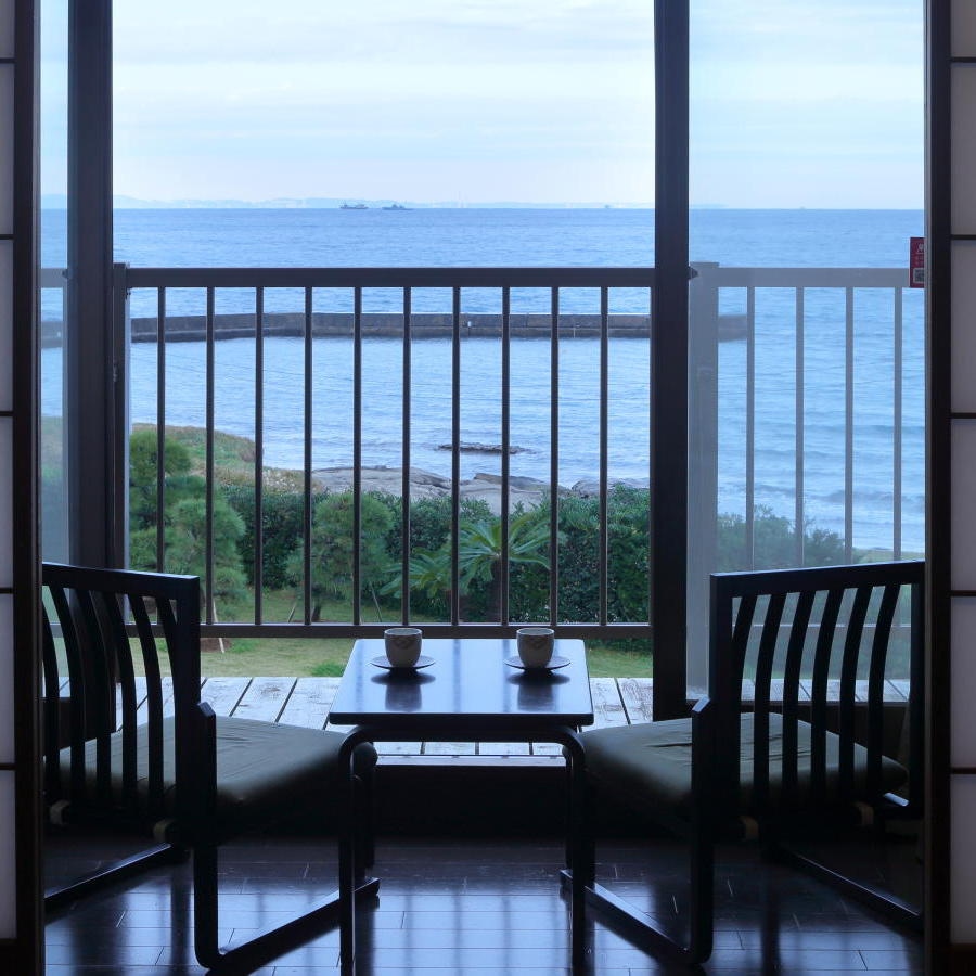 View from a warm wooden room