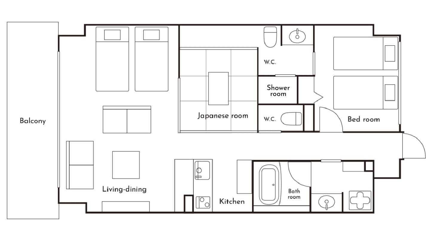 Floor plan (Suite Condo)