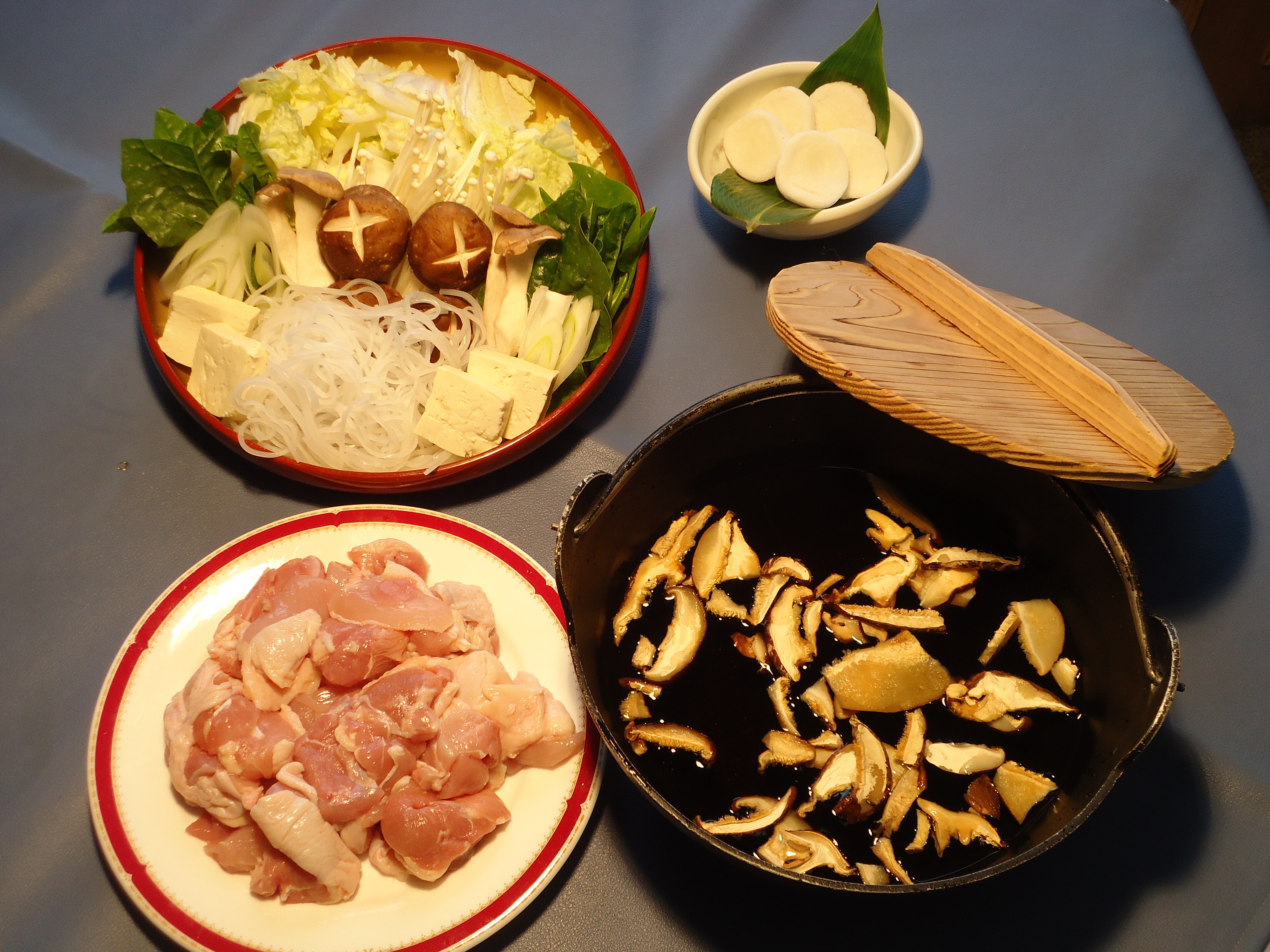 Shinshu herb bird and tori dumpling countryside hot pot, 〆 Suiton