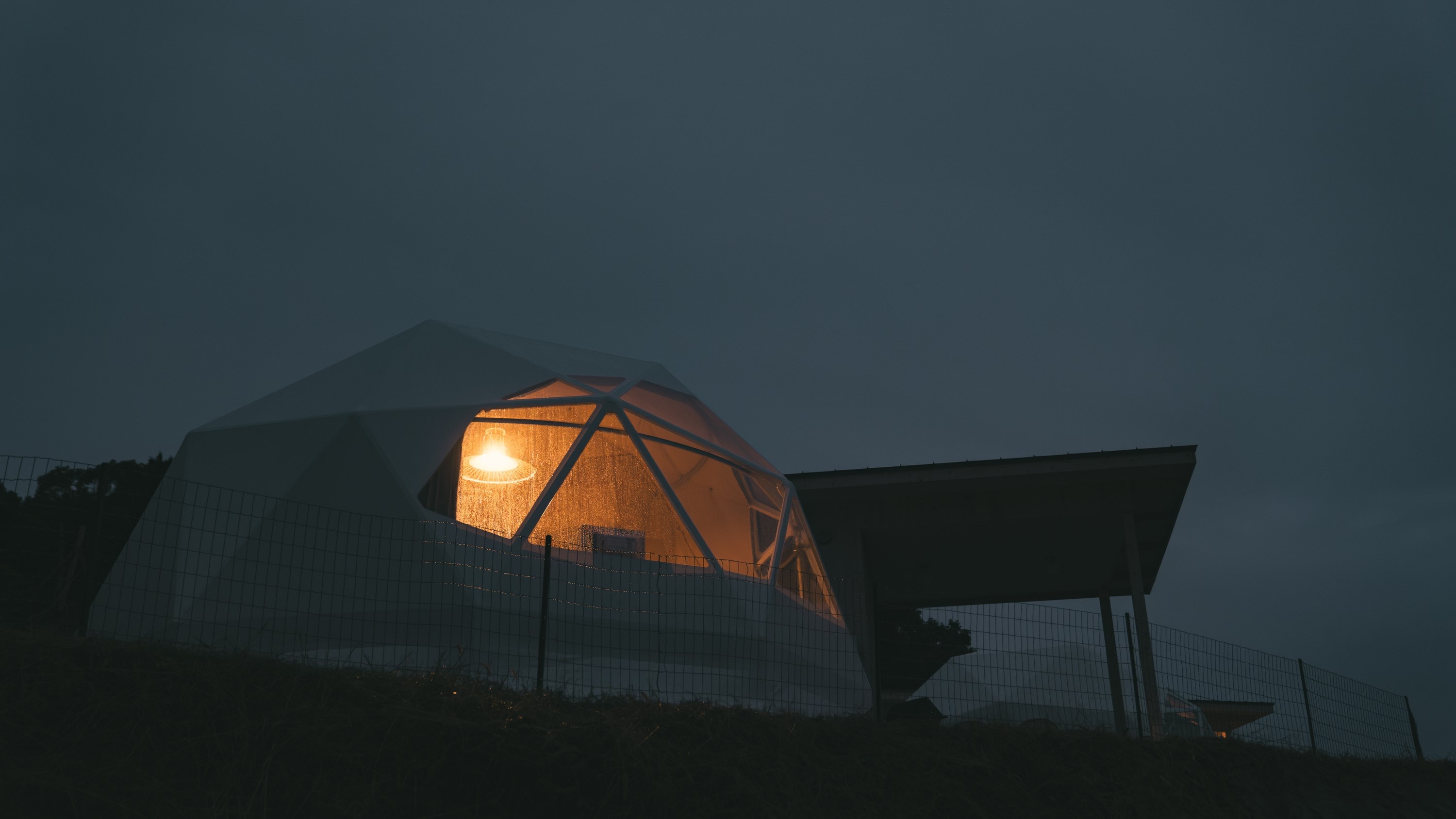 6m dome tent exterior