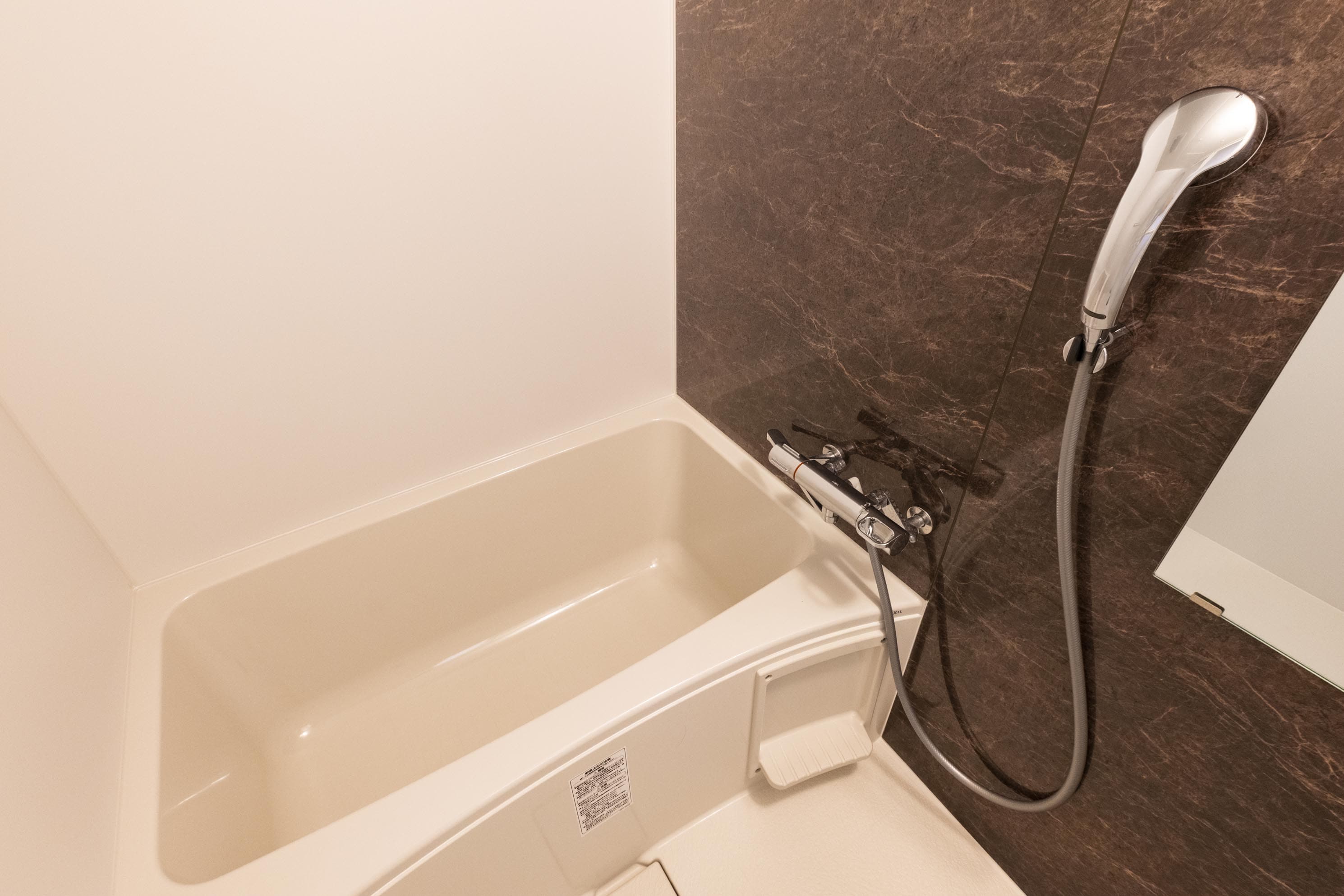 Bathroom: Separate bath and toilet