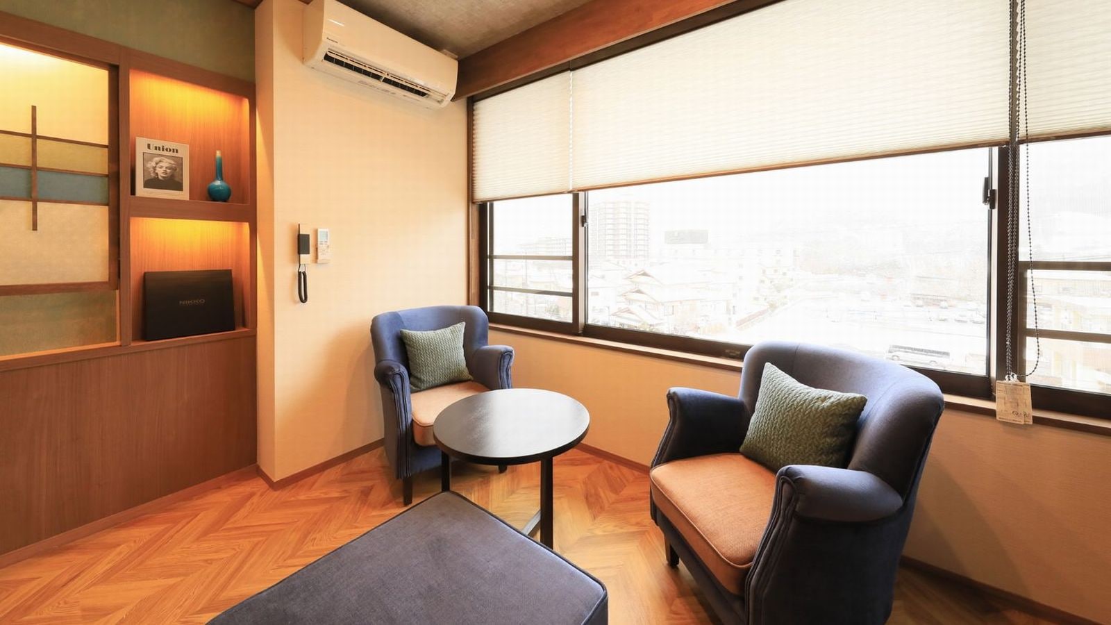 <Ruri> Phòng đôi theo phong cách Nhật Bản-Tây Âu có bồn tắm nước nóng ngoài trời và giường điện FranceBed