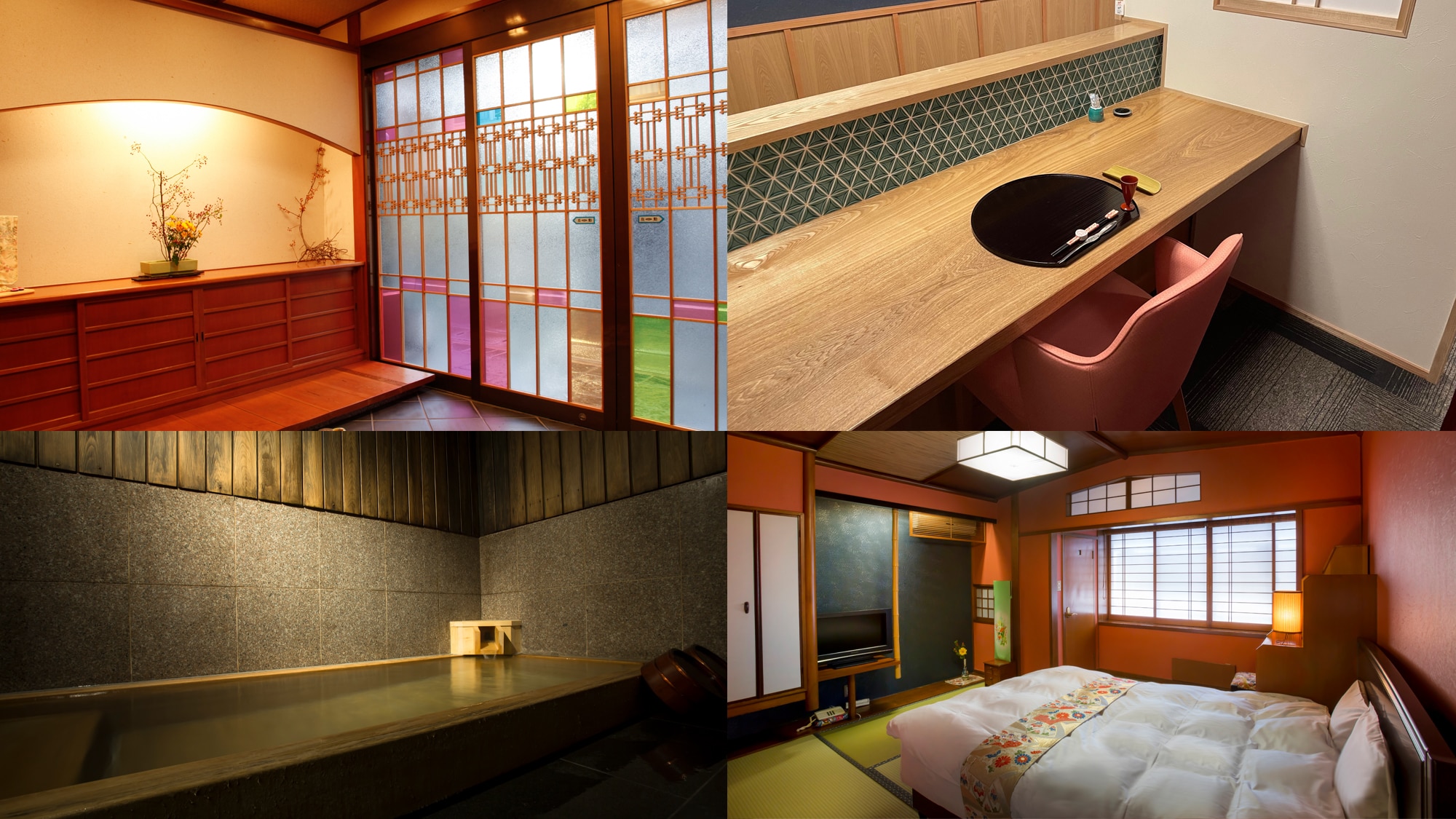 A small inn centered on individual customers. For a private dining room, a private hot spring, and a reset night for your mind and body.