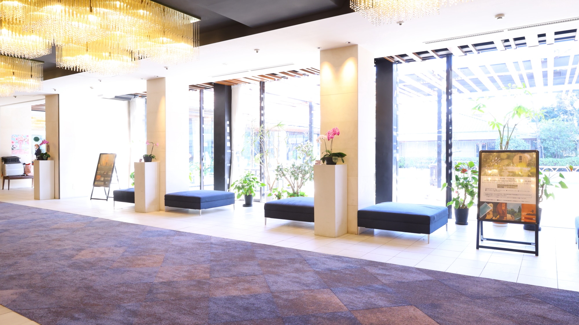 明亮的內部俯瞰池畔