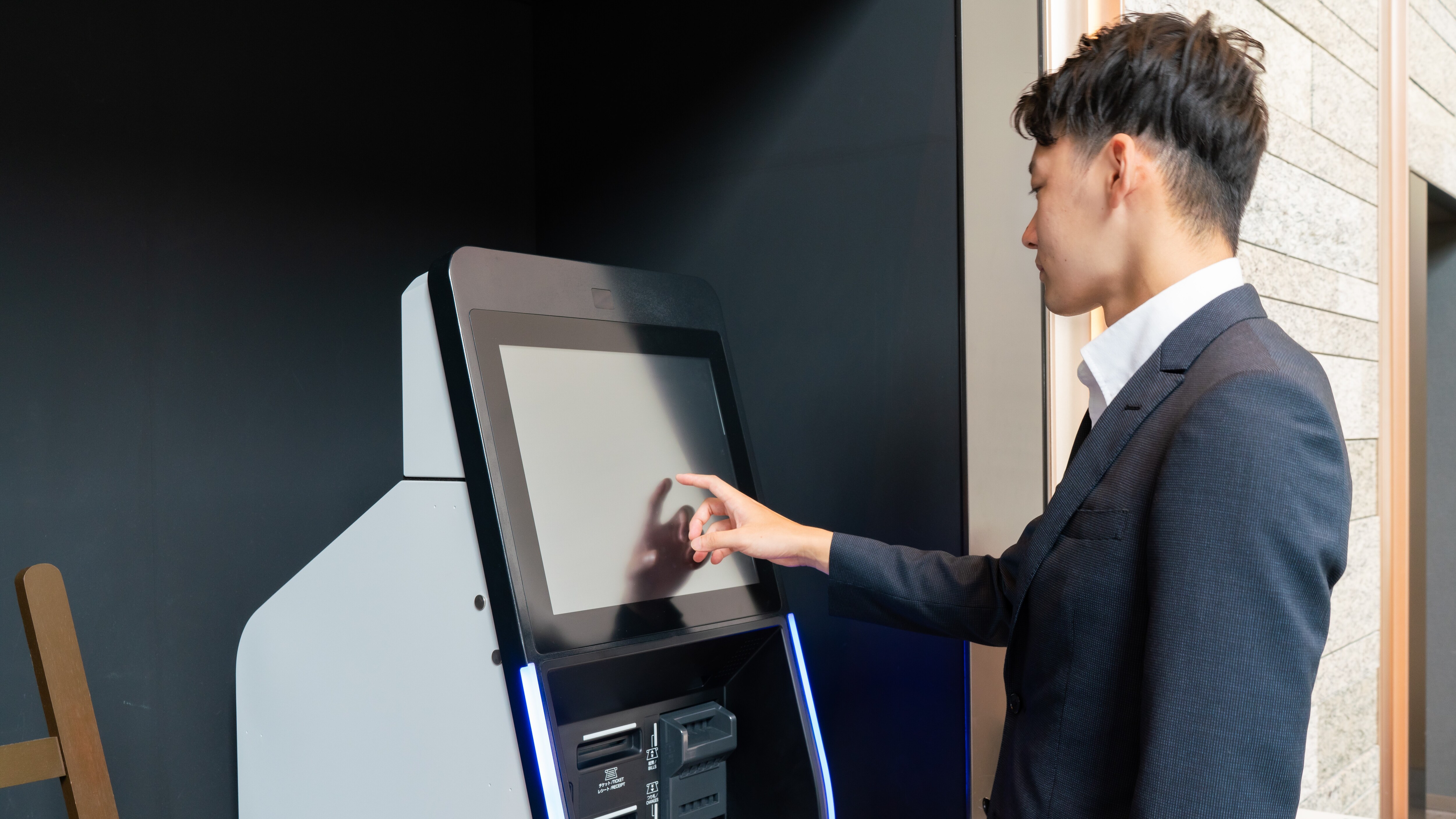 Self check-in machine is also available